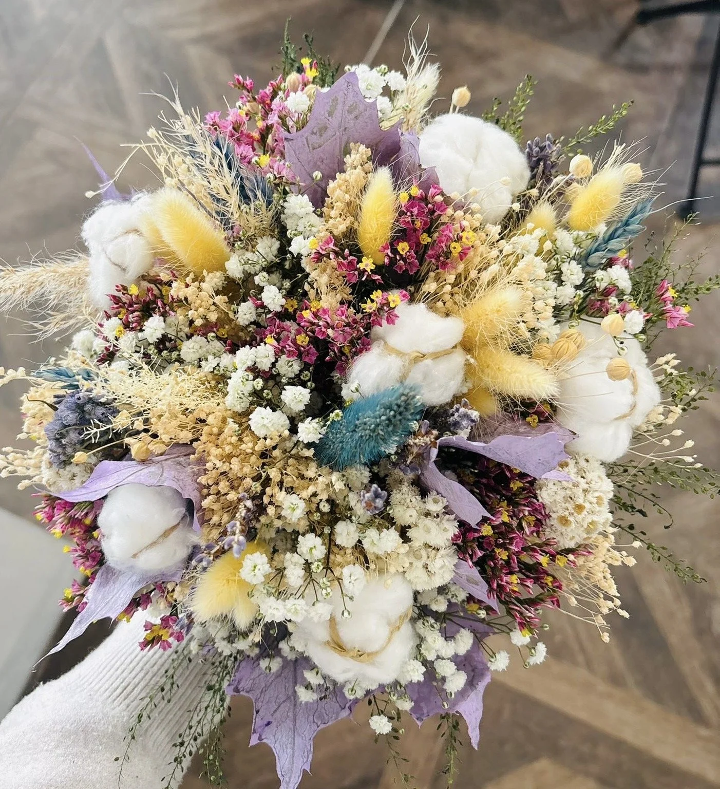 Bouquets de fleurs séchées