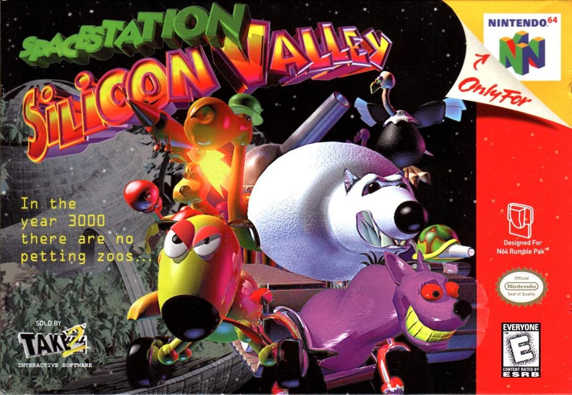 Cover art for the N64 game Space Station Silicon Valley