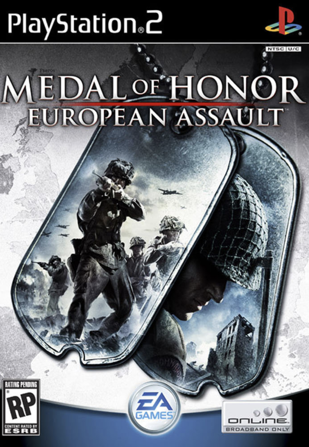 Cover art for the PS2 version of Medal of Honor : European Assault