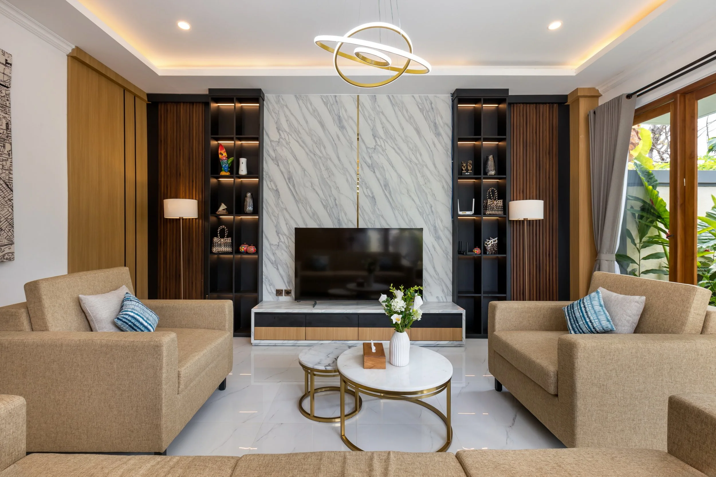 Warm welcome awaits inside Villa Anali's comfortable living area