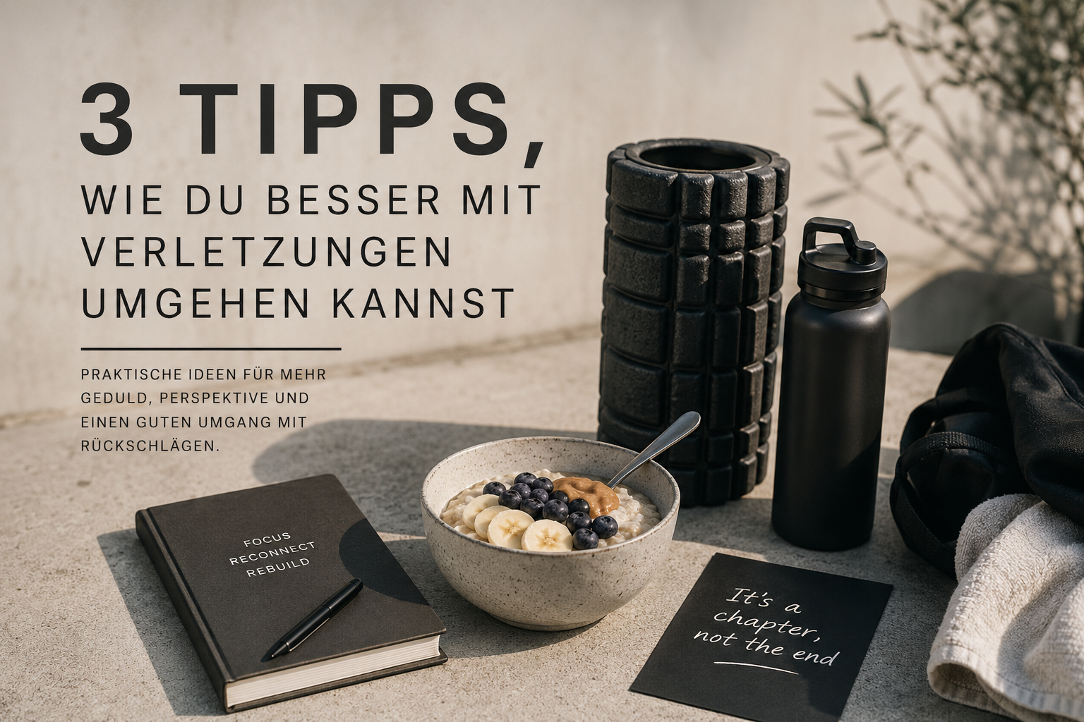 Drei Tipps für den Kopf wenn der Körper Pause braucht: Umgang mit Verletzung