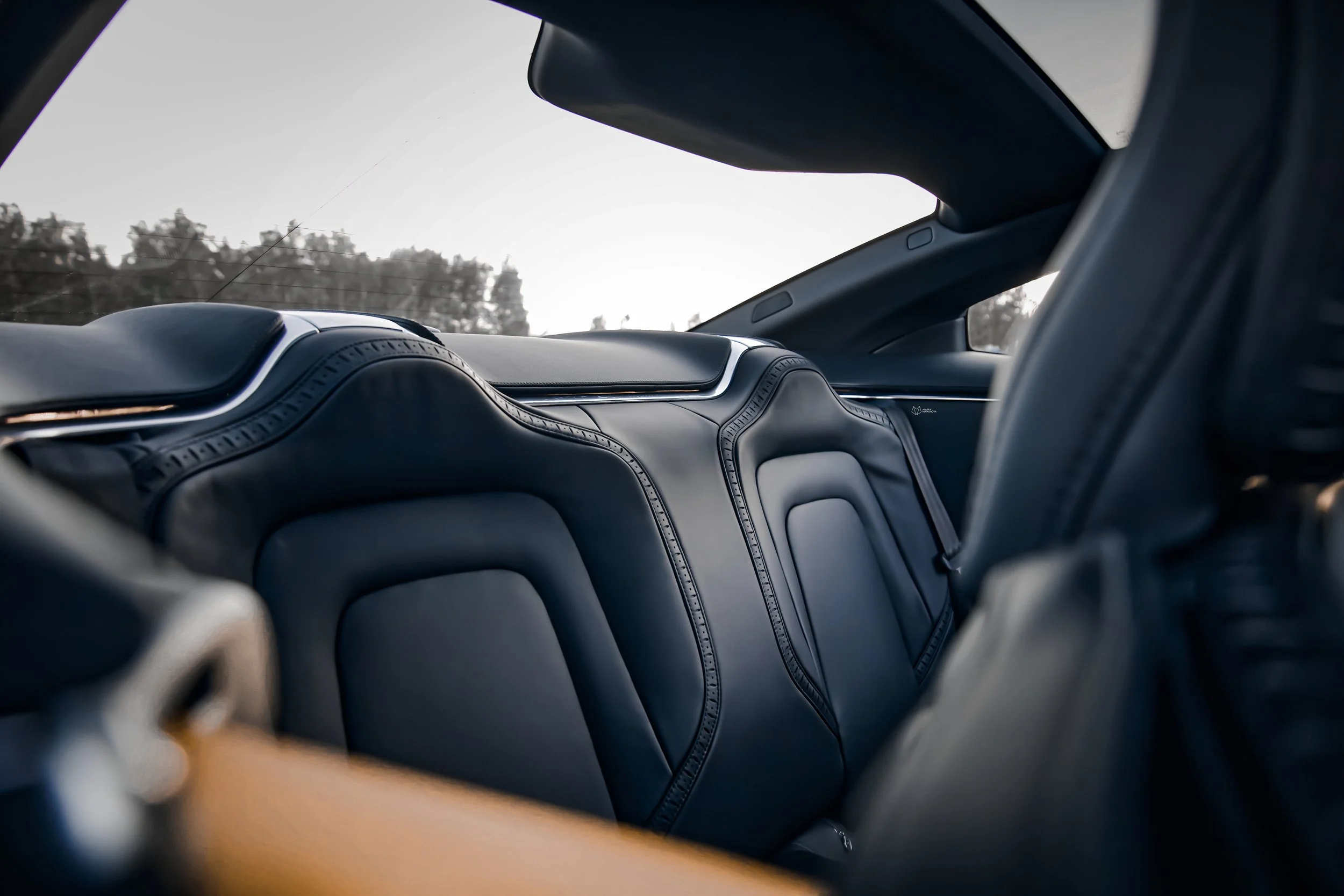 Rear seats of White Polestar 1 photographed in Helsinki, Finland by Annika TheVolvoGirl Miftakhova