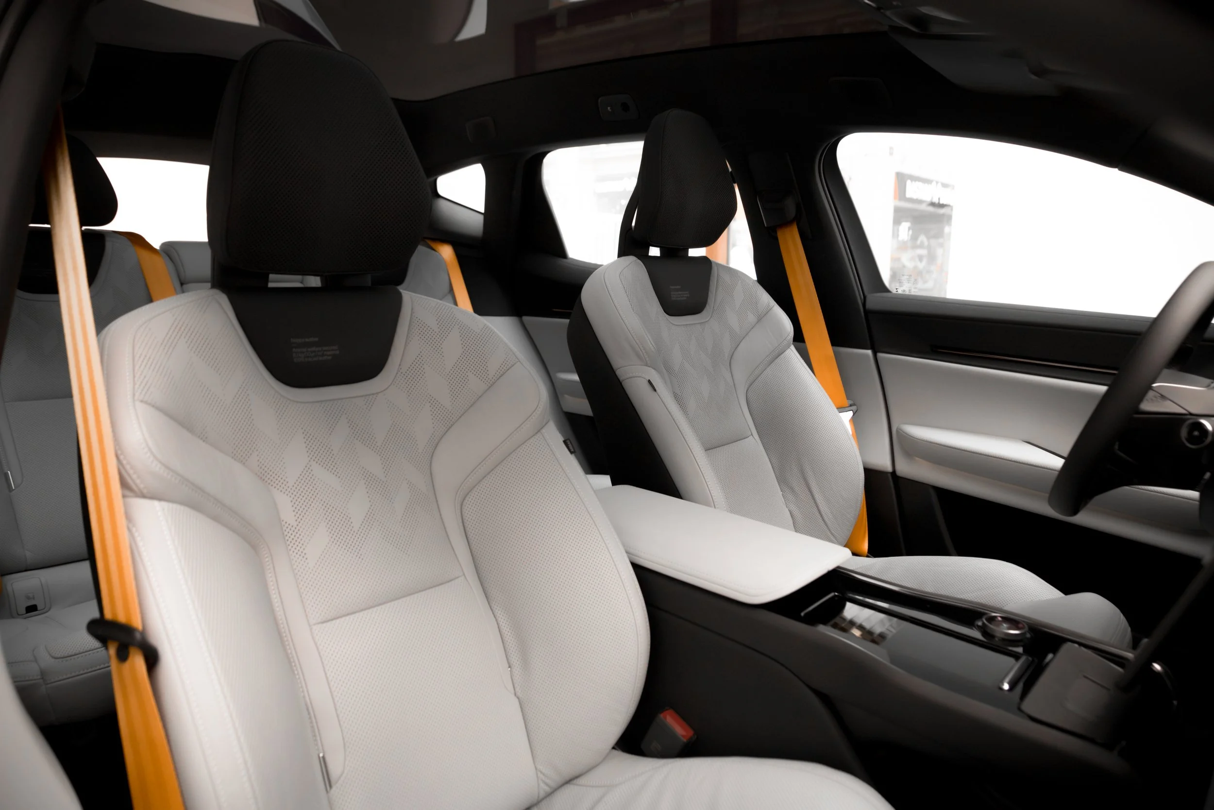 Interior of Polestar 3 in pop-up Polestar Space in central Helsinki, photographed by Annika Miftakhova