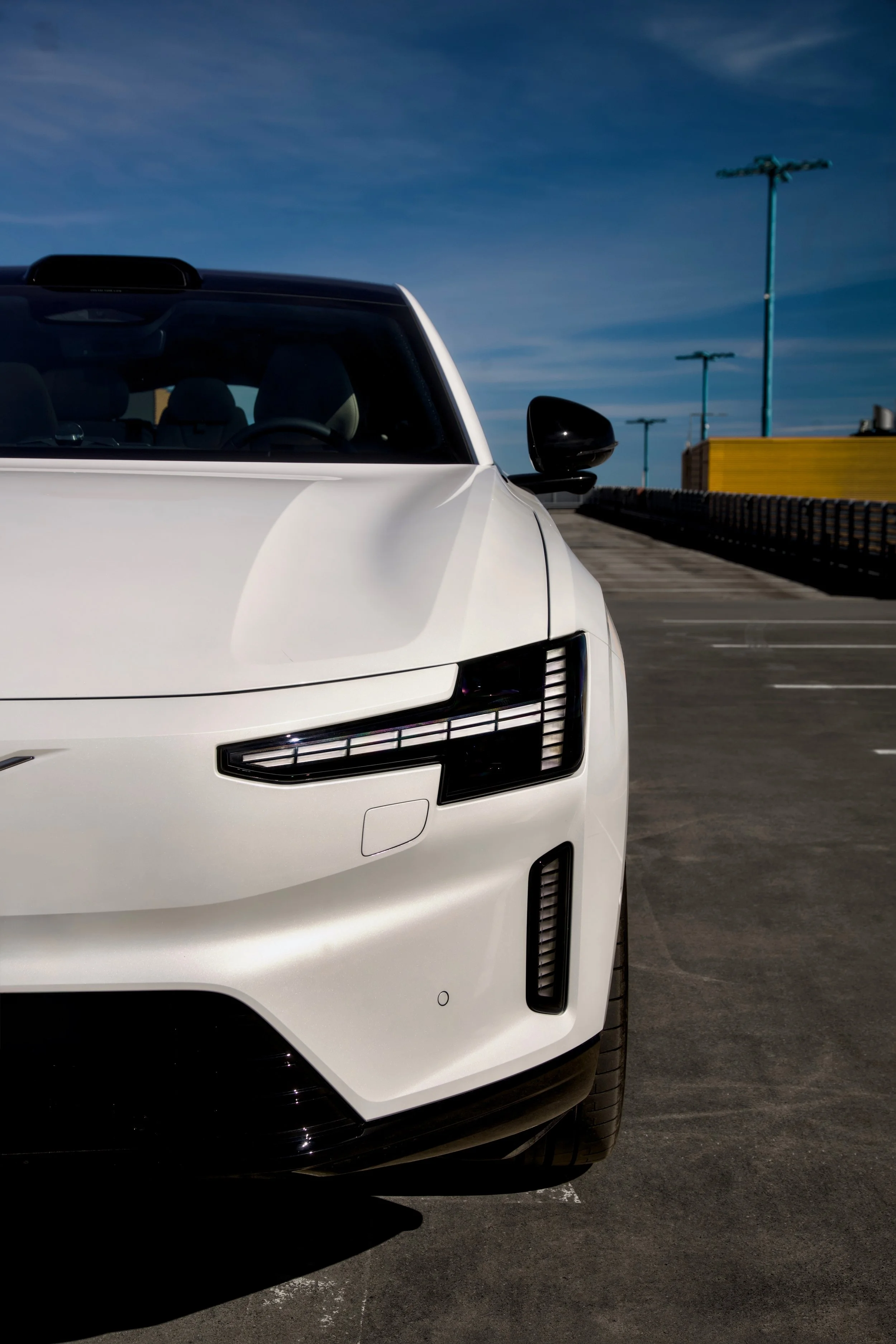 White Volvo ES90 photographed in an open parking lot in Helsinki, Finland by Annika TheVolvoGirl Miftakhova