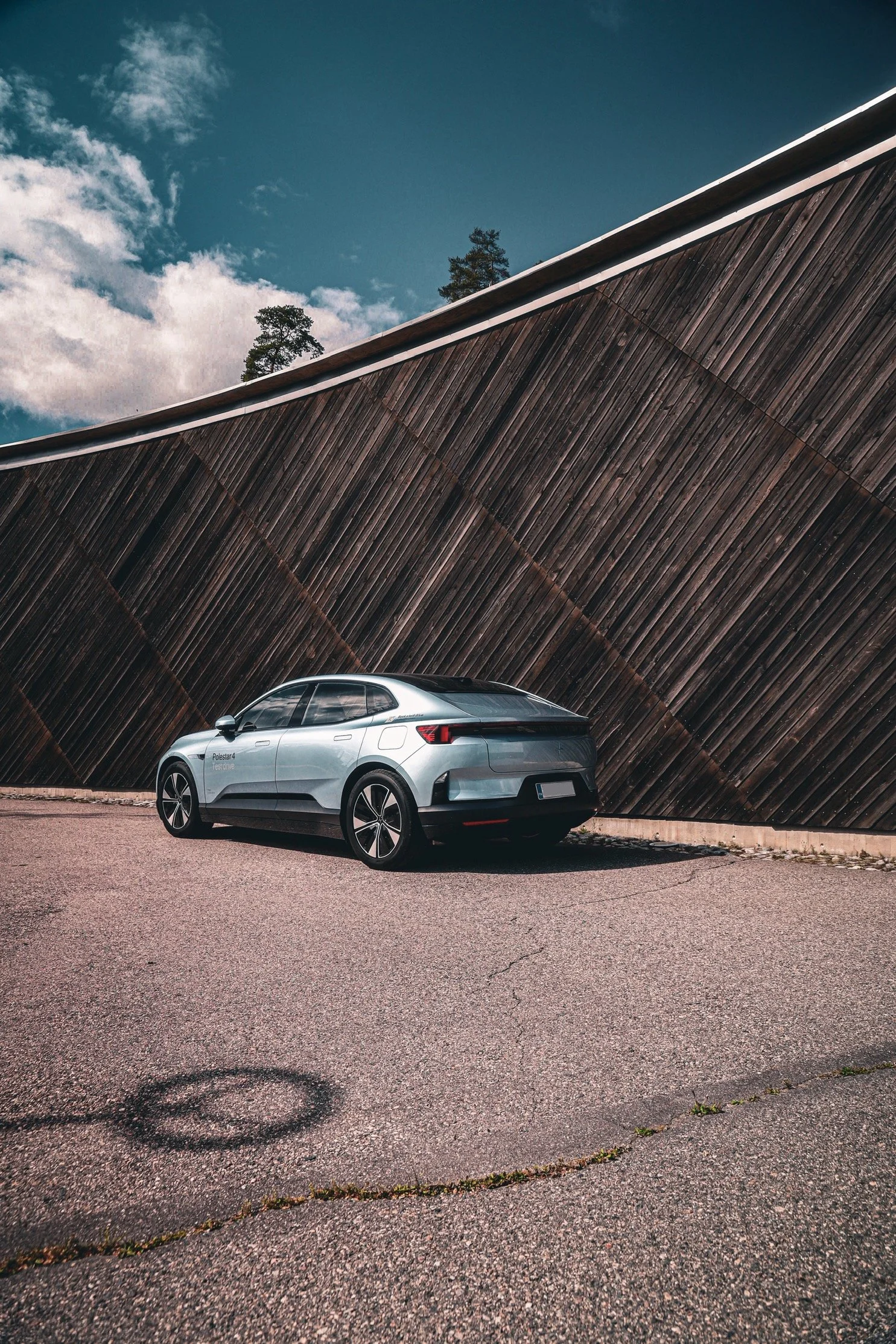 Polestar 4 out in Helsinki, photographed by Annika Miftakhova