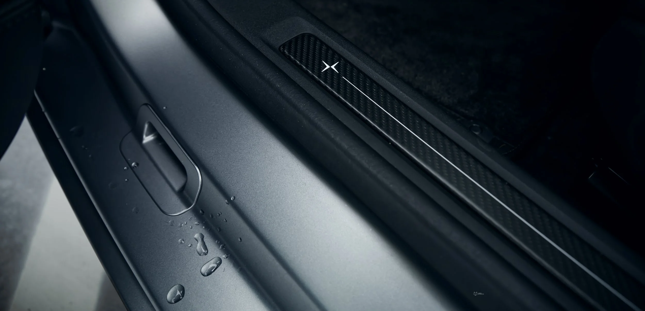 Press car Polestar 1 close-up details in Helsinki photographed by Annika Miftakhova