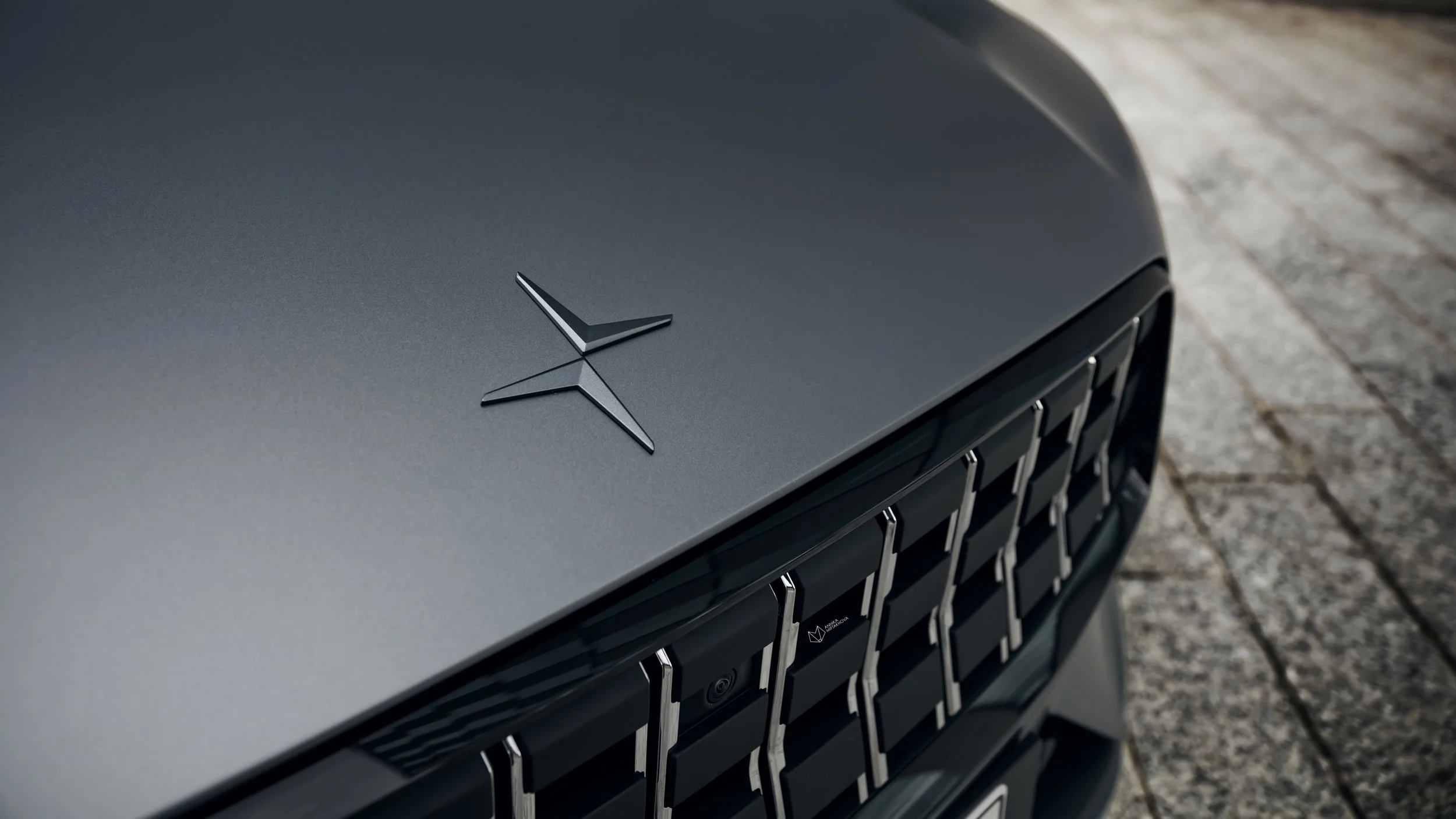 Press car Polestar 1 close-up details in Helsinki photographed by Annika Miftakhova