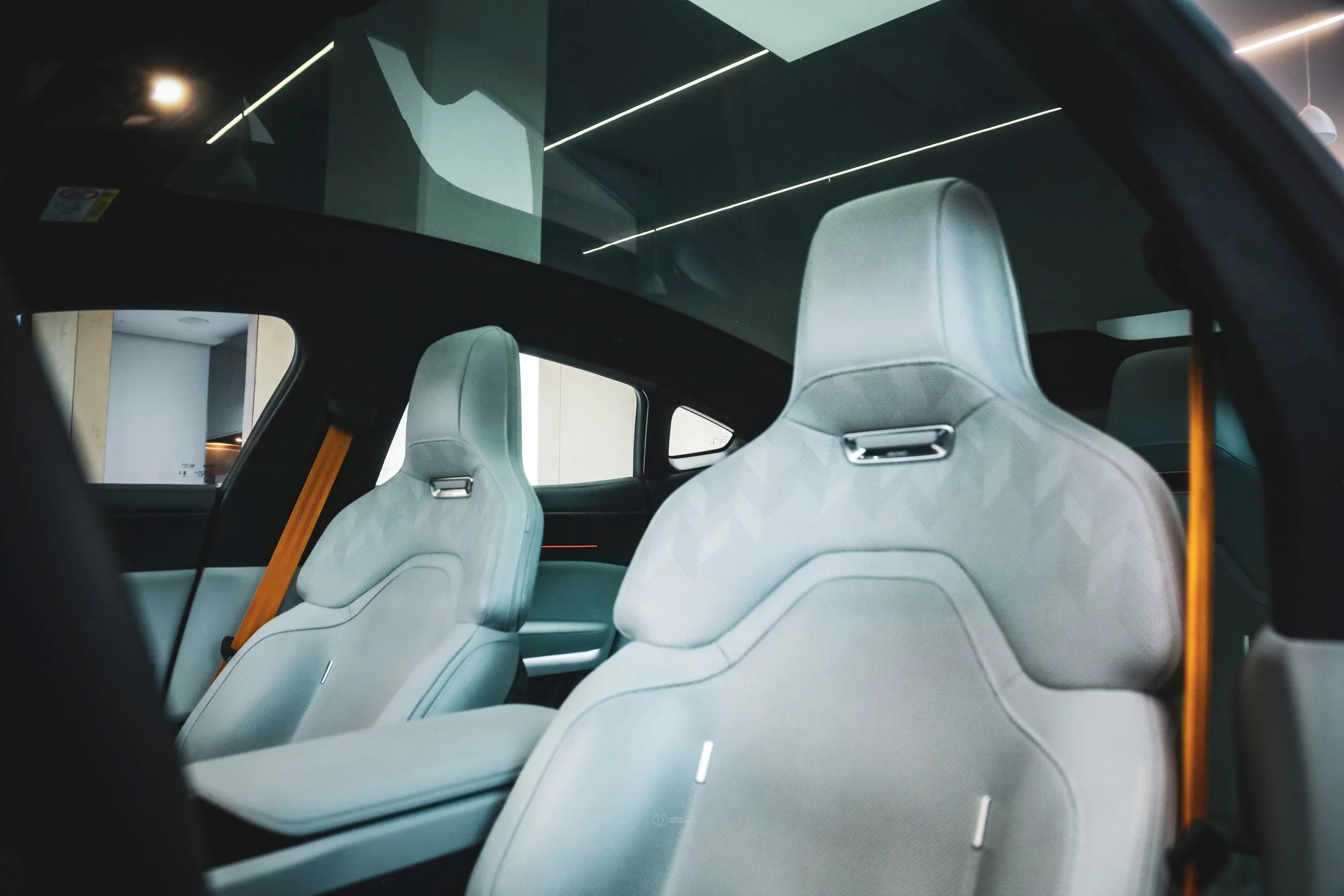 Interior of Polestar 5 in Helsinki Polestar Space, photographed by Annika Miftakhova