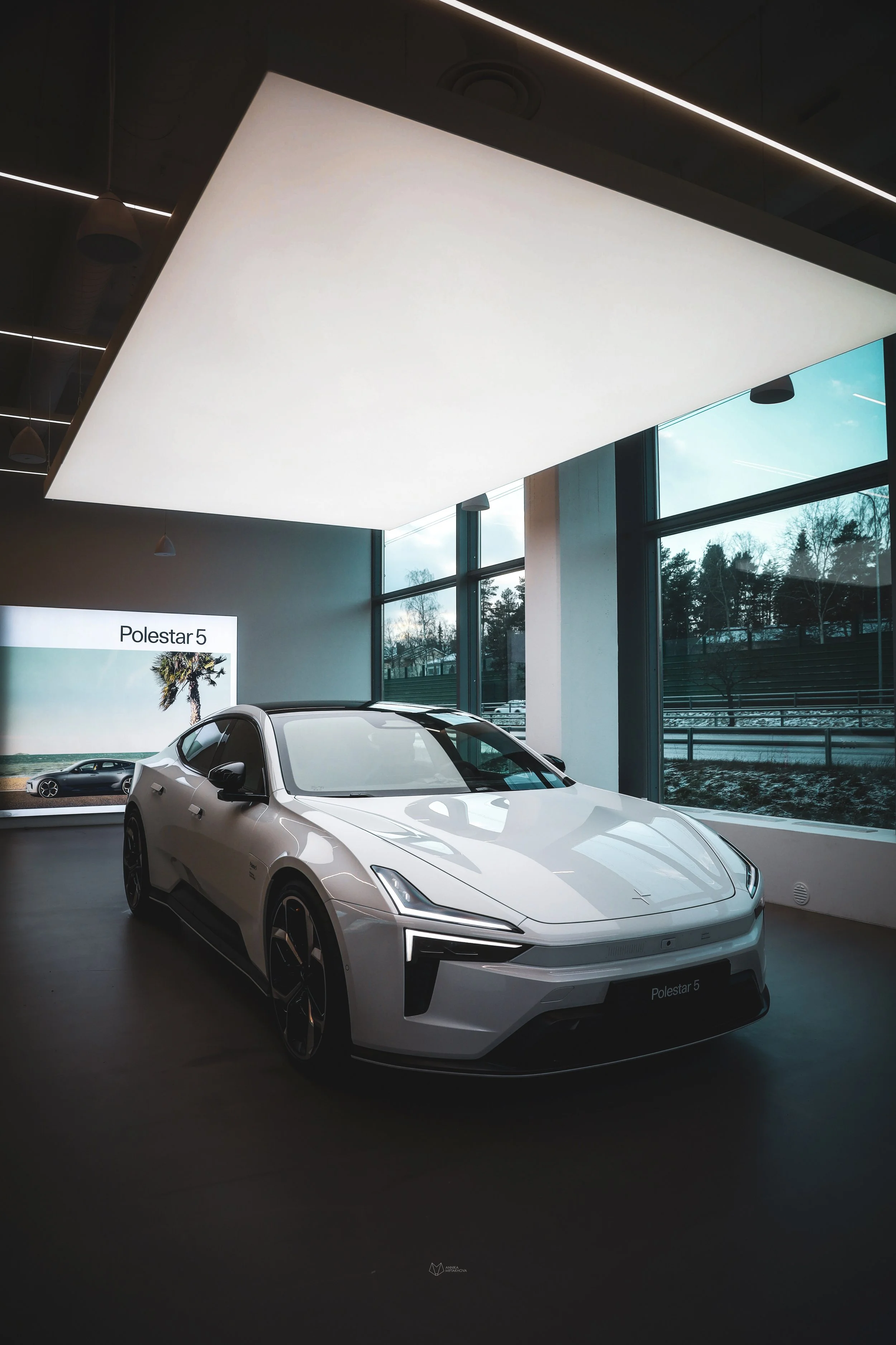 Polestar 5 in Helsinki Polestar Space, photographed by Annika Miftakhova