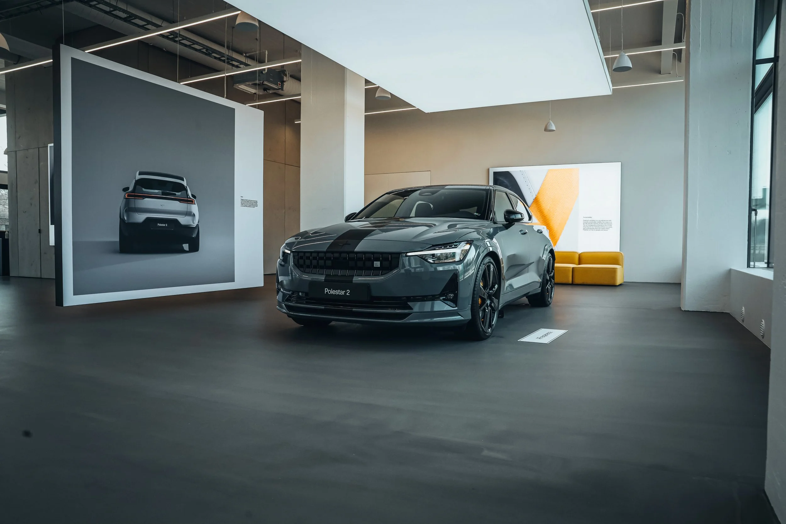 Polestar 2 BST 230 special edition in Helsinki Polestar space photographed by Annika Miftakhova