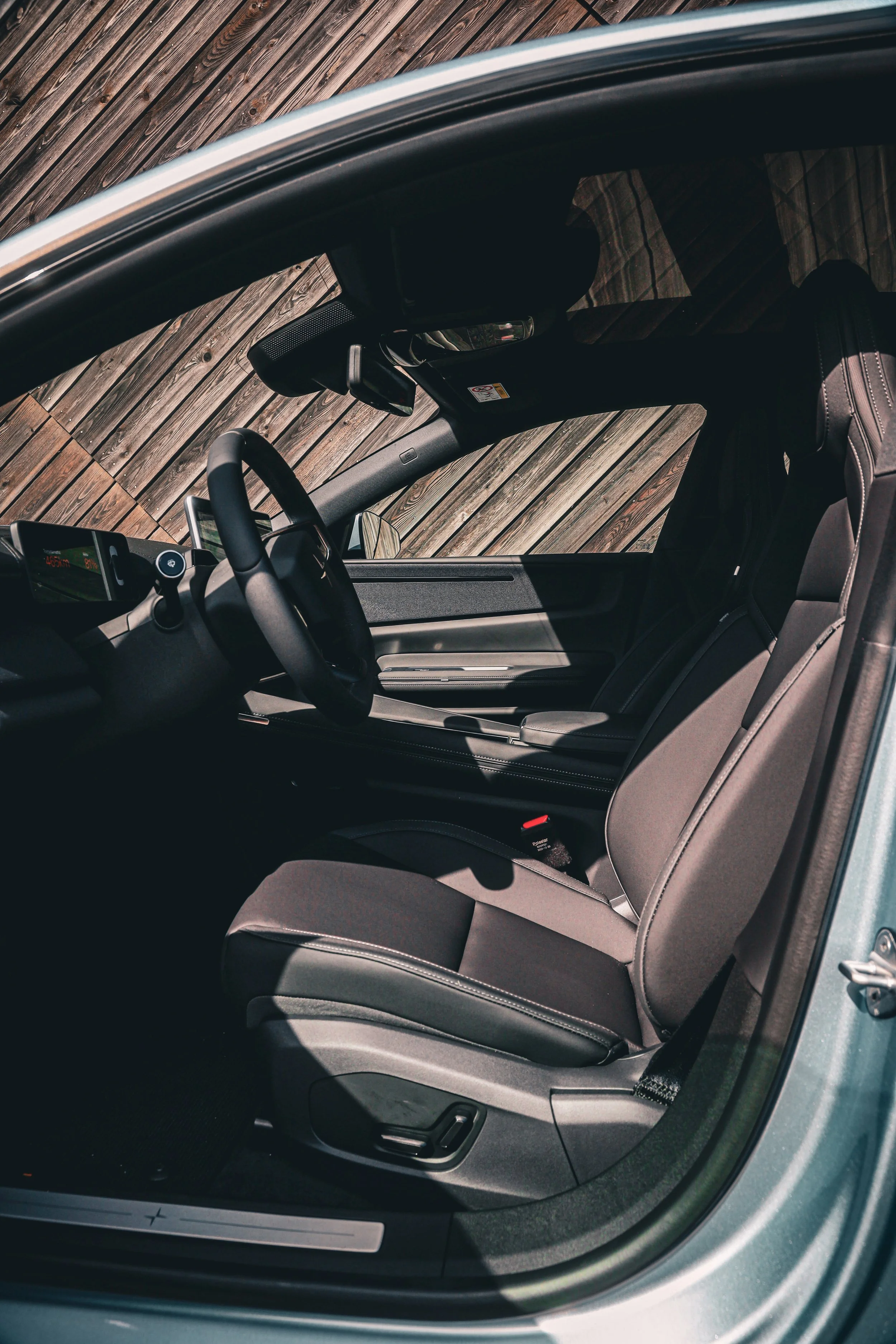 Polestar 4 interior out in Helsinki, photographed by Annika Miftakhova