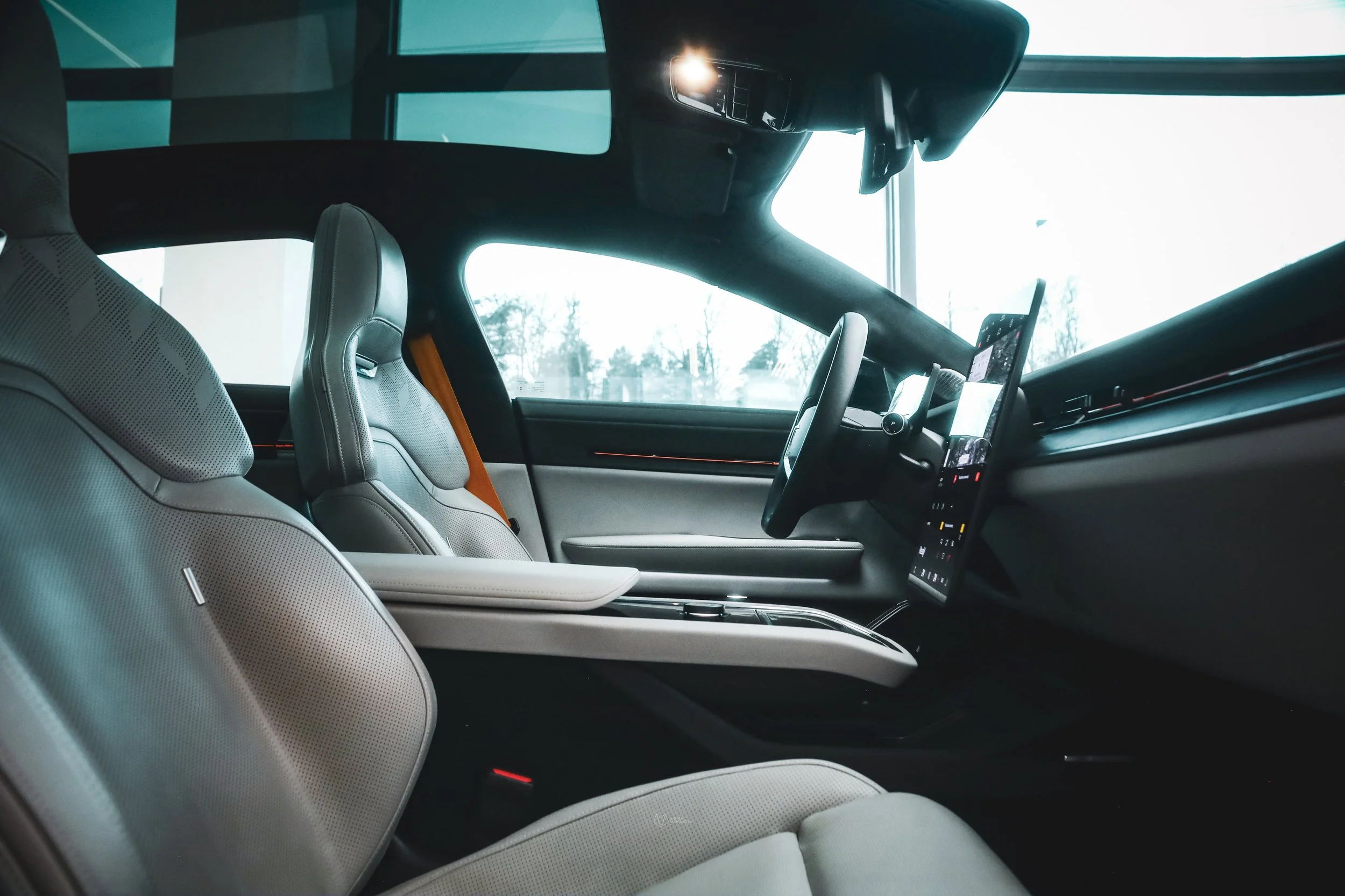 Interior of Polestar 5 in Helsinki Polestar Space, photographed by Annika Miftakhova