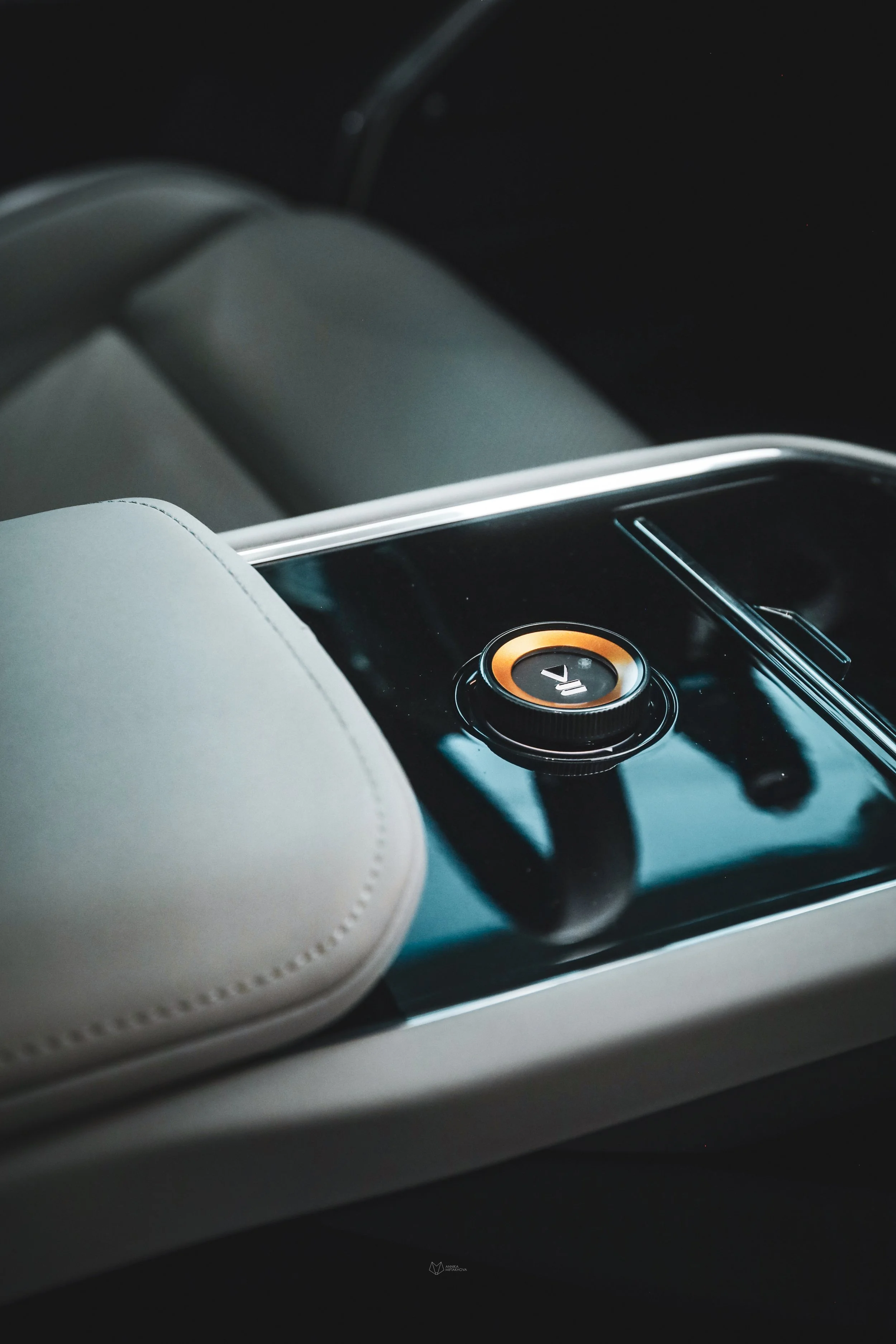 Interior details of Polestar 5 in Helsinki Polestar Space, photographed by Annika Miftakhova