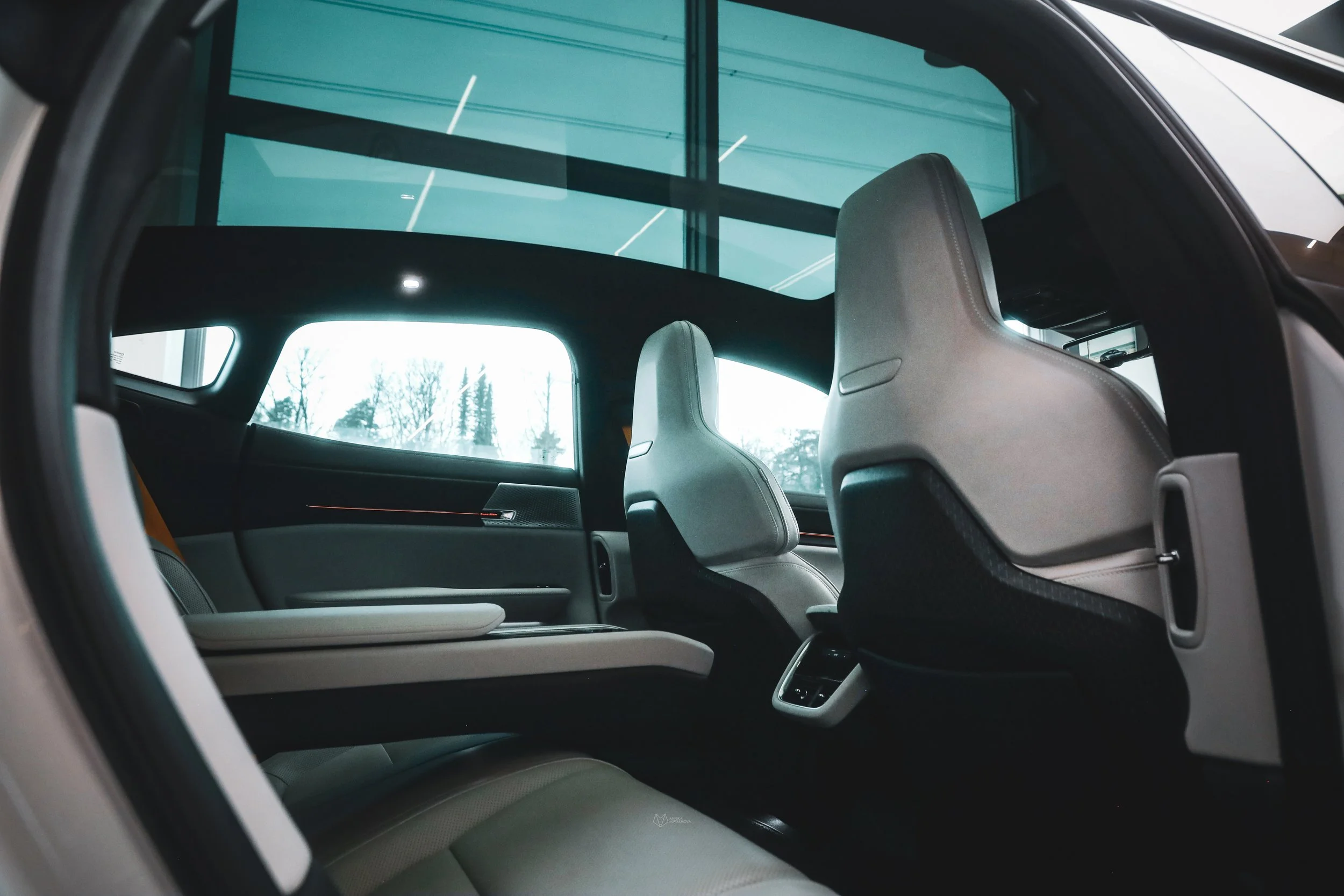 Interior of Polestar 5 in Helsinki Polestar Space, photographed by Annika Miftakhova