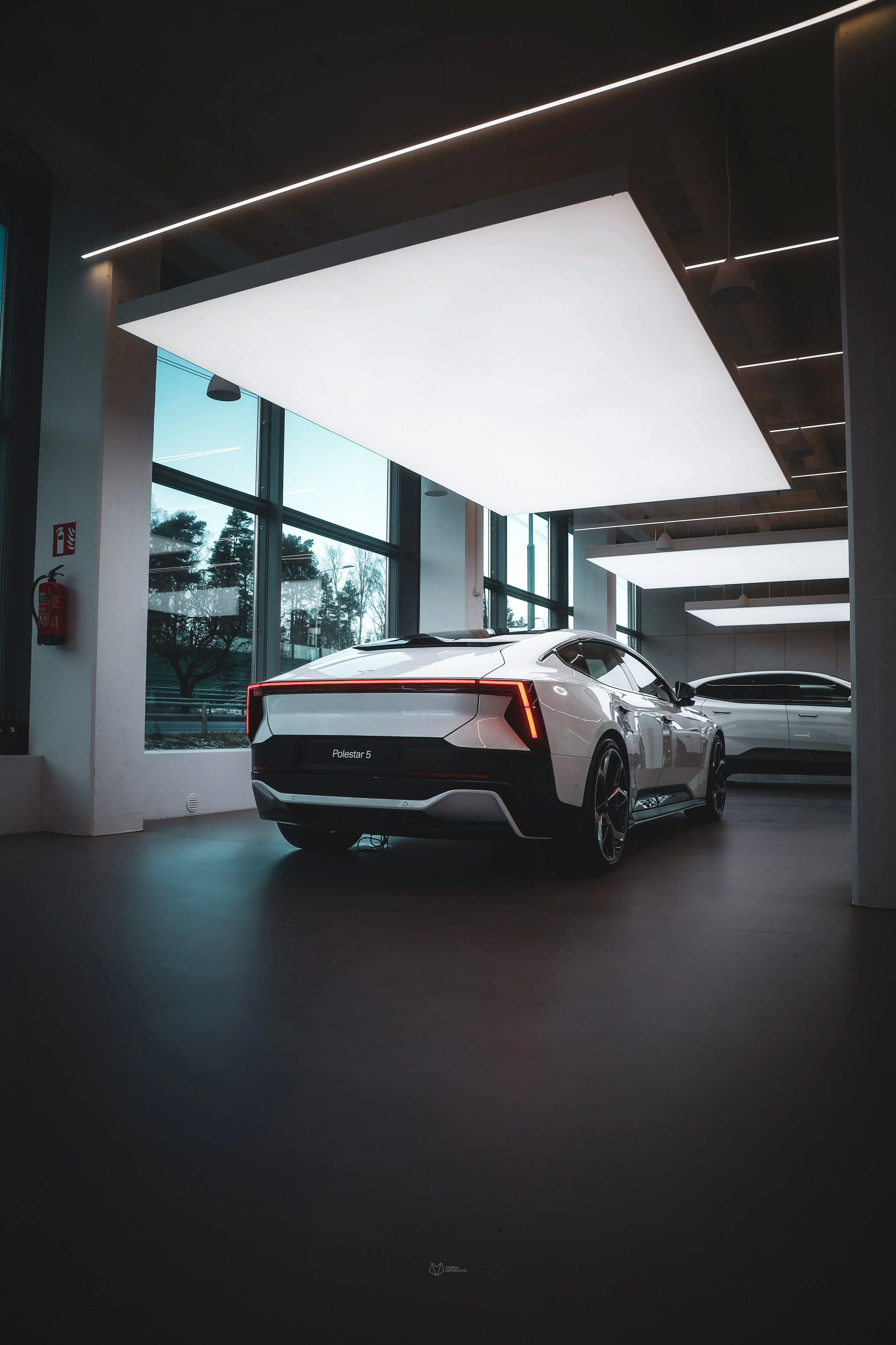 Polestar 5 in Helsinki Polestar Space, photographed by Annika Miftakhova