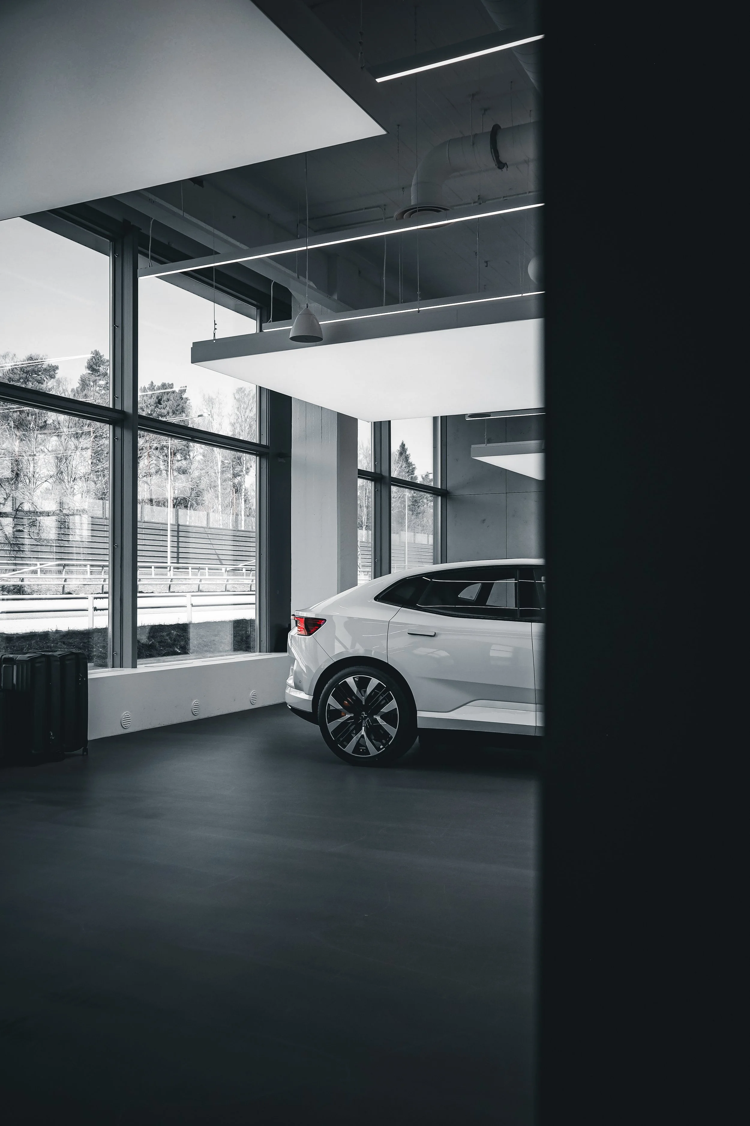 Rear of White Polestar 4 photographed in Helsinki by Annika TheVolvoGirl Miftakhova