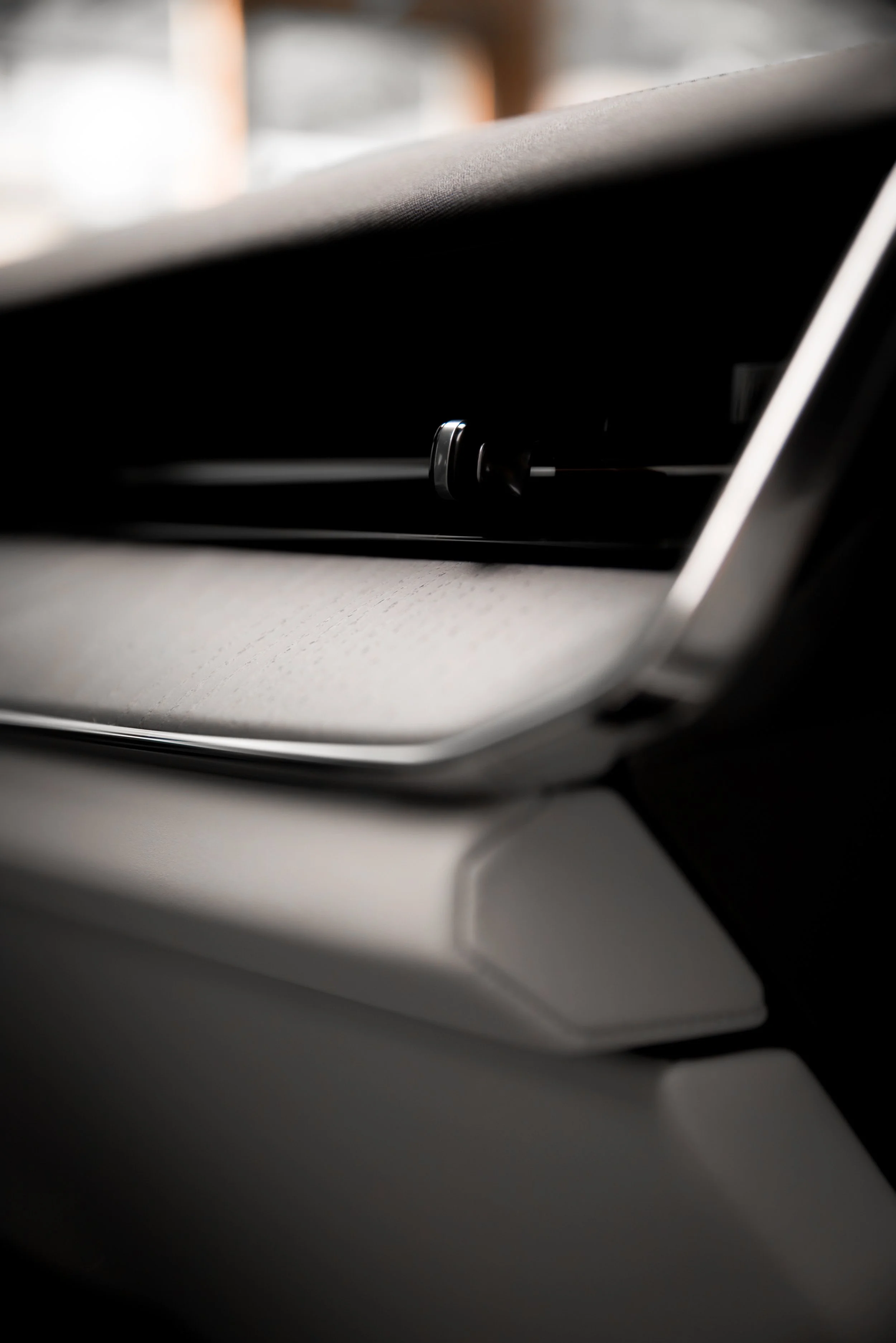 Interior details of Polestar 3 in pop-up Polestar Space in central Helsinki, photographed by Annika Miftakhova