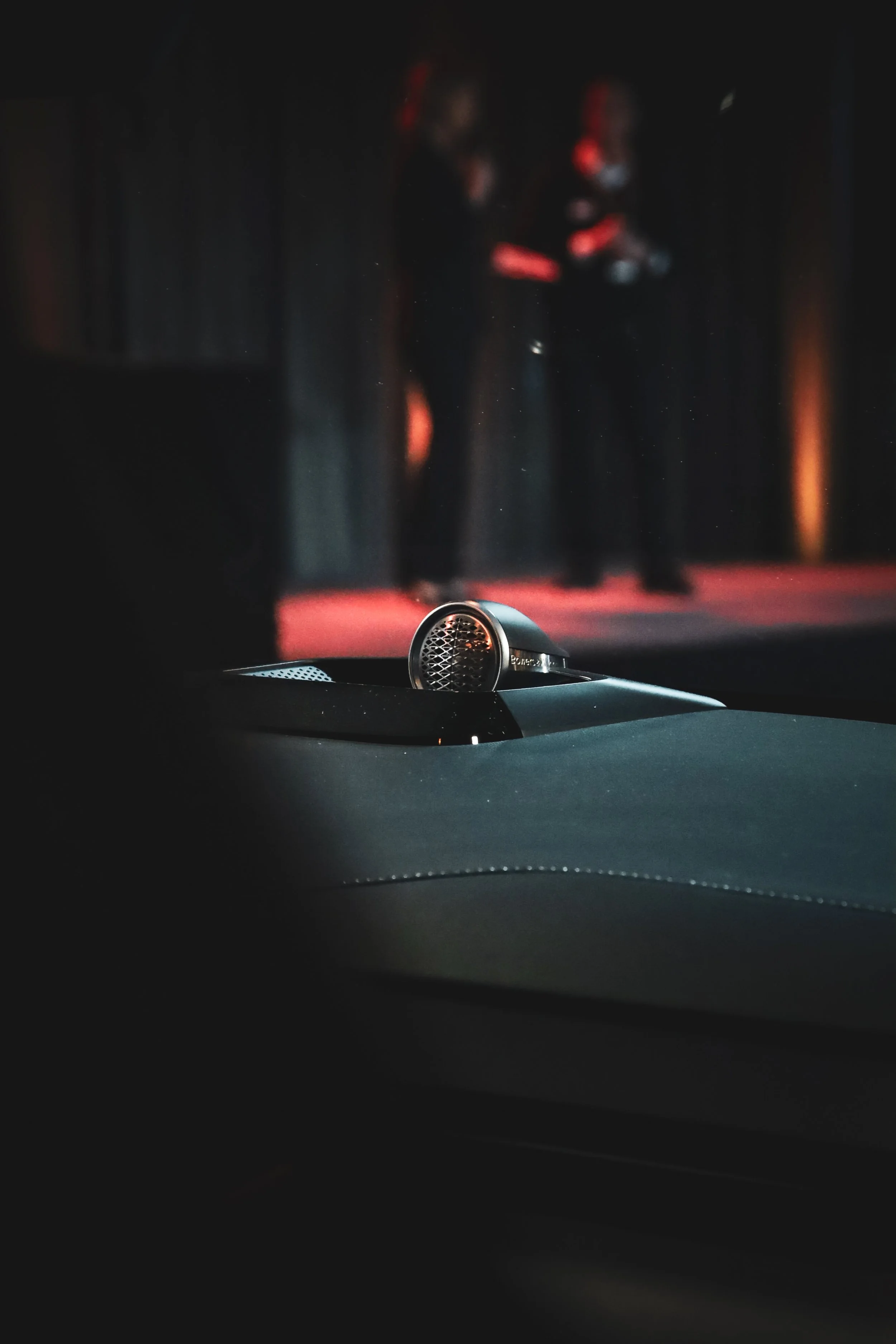 Bowers & Wilkins sound system of Silver Volvo ES90 at Finlandia Hall in Helsinki, Finland photographed by Annika TheVolvoGirl Miftakhova