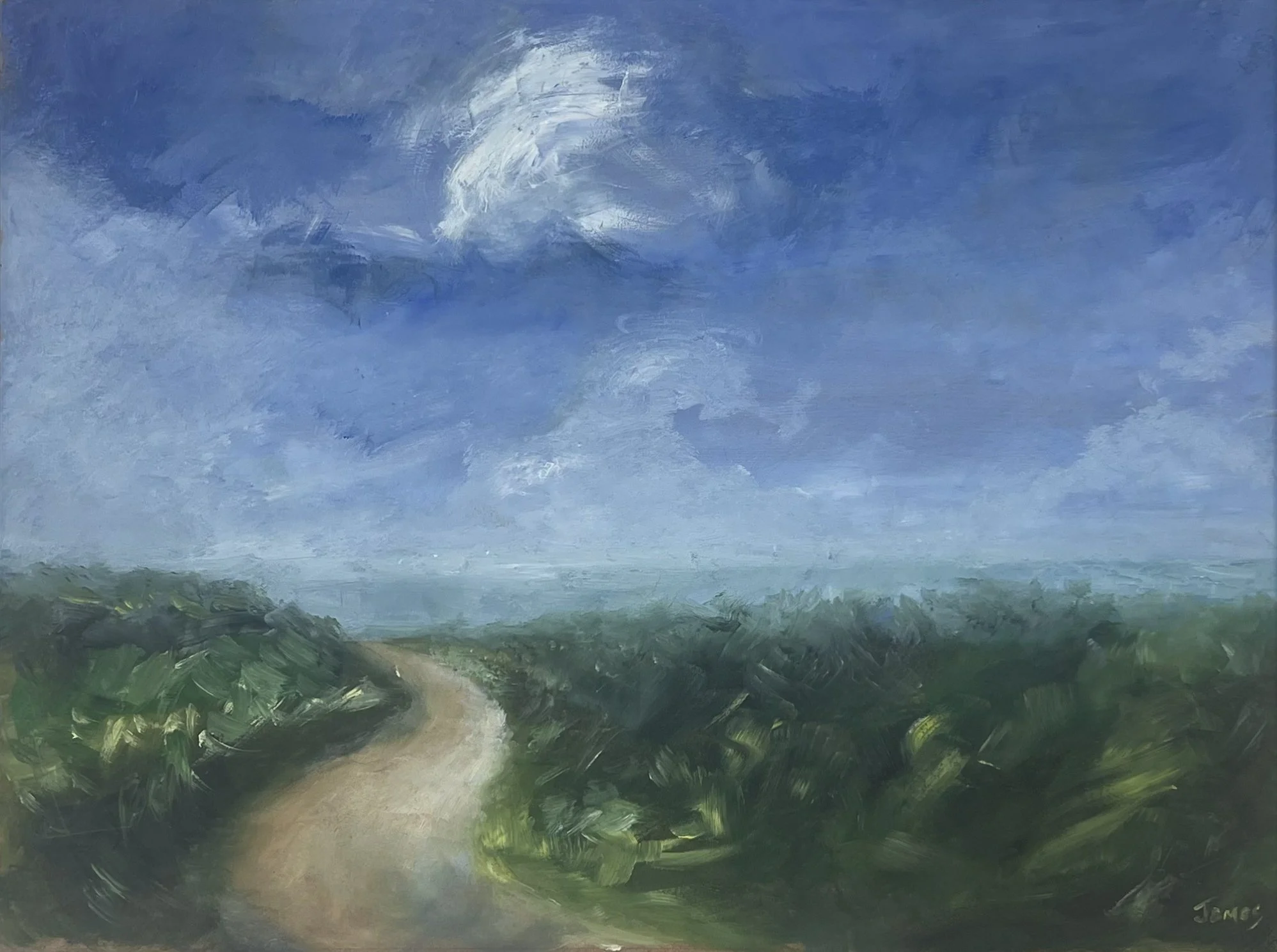 'Nearly There'  /  Acrylics on board  /  40x30cm  /  £425