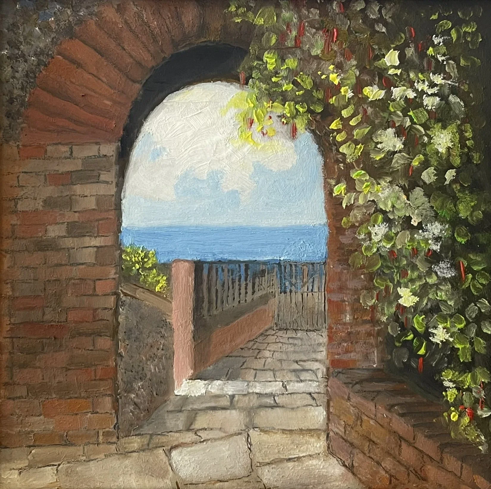 'The Path Home'  /  Oils on canvas  /  20x20cm  /  SOLD