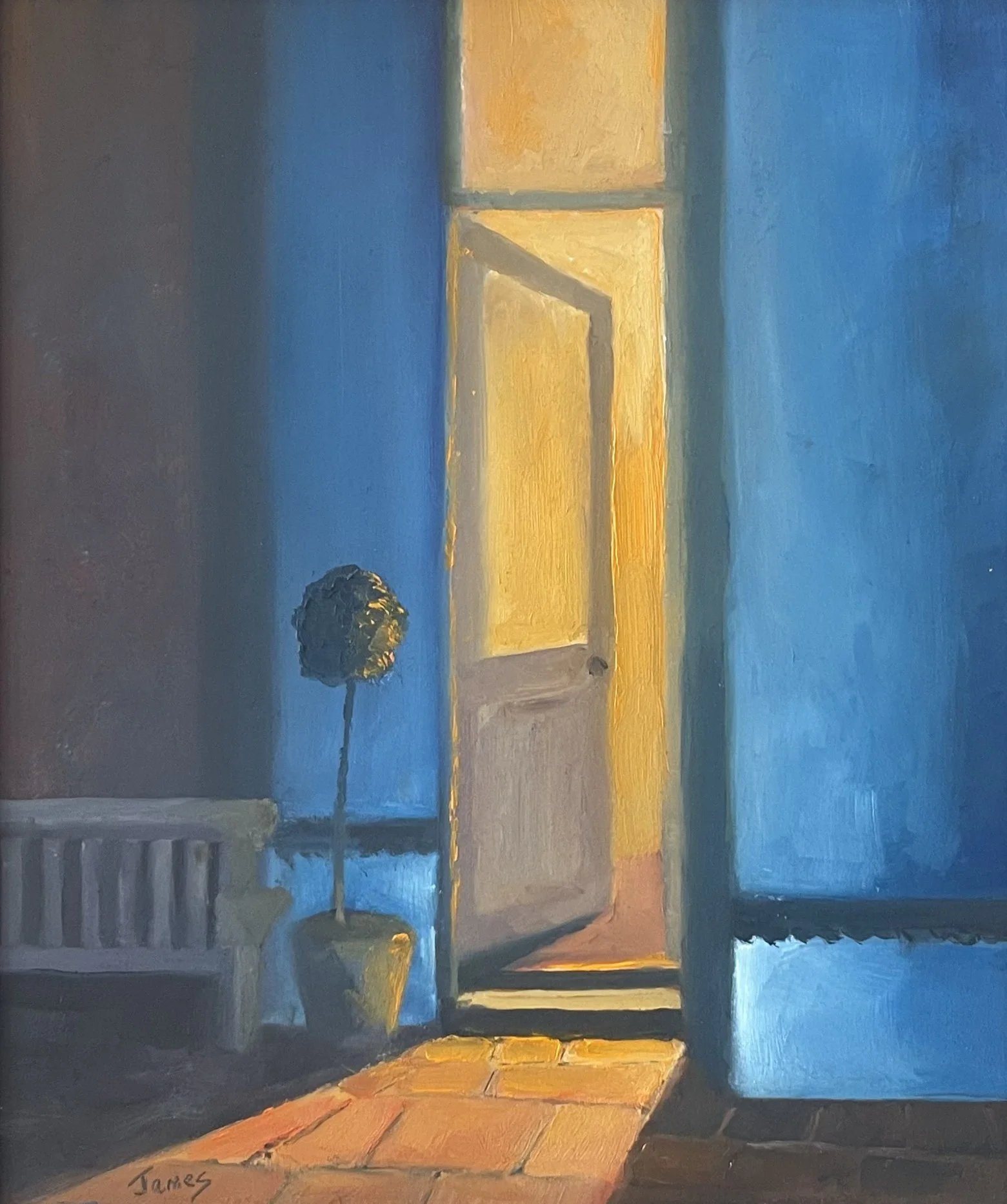 'Blue Mood'  /  Oils on board  /  26x32cm  /  £485