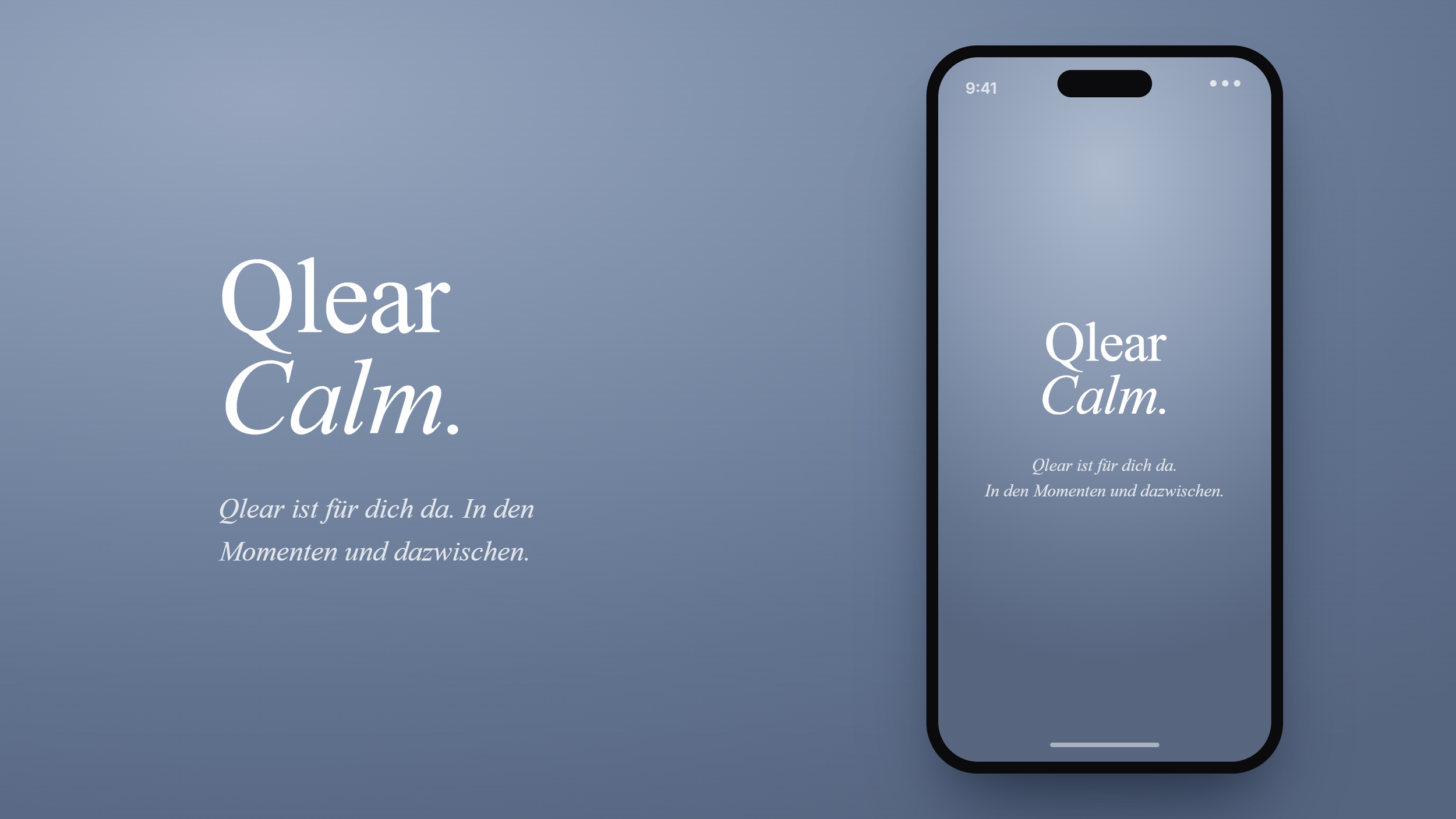 Wie Qlear Calm entstanden ist.