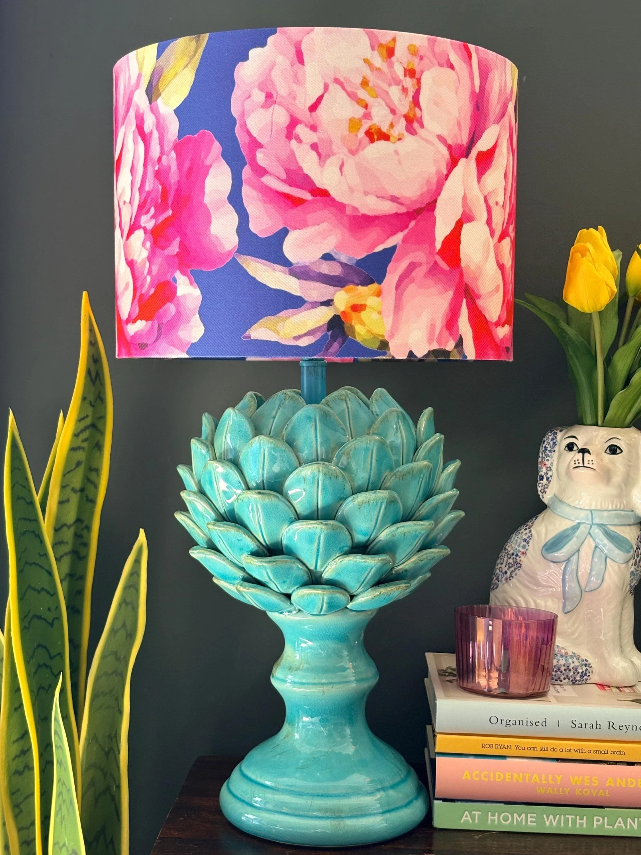 Peony Drum Lampshade