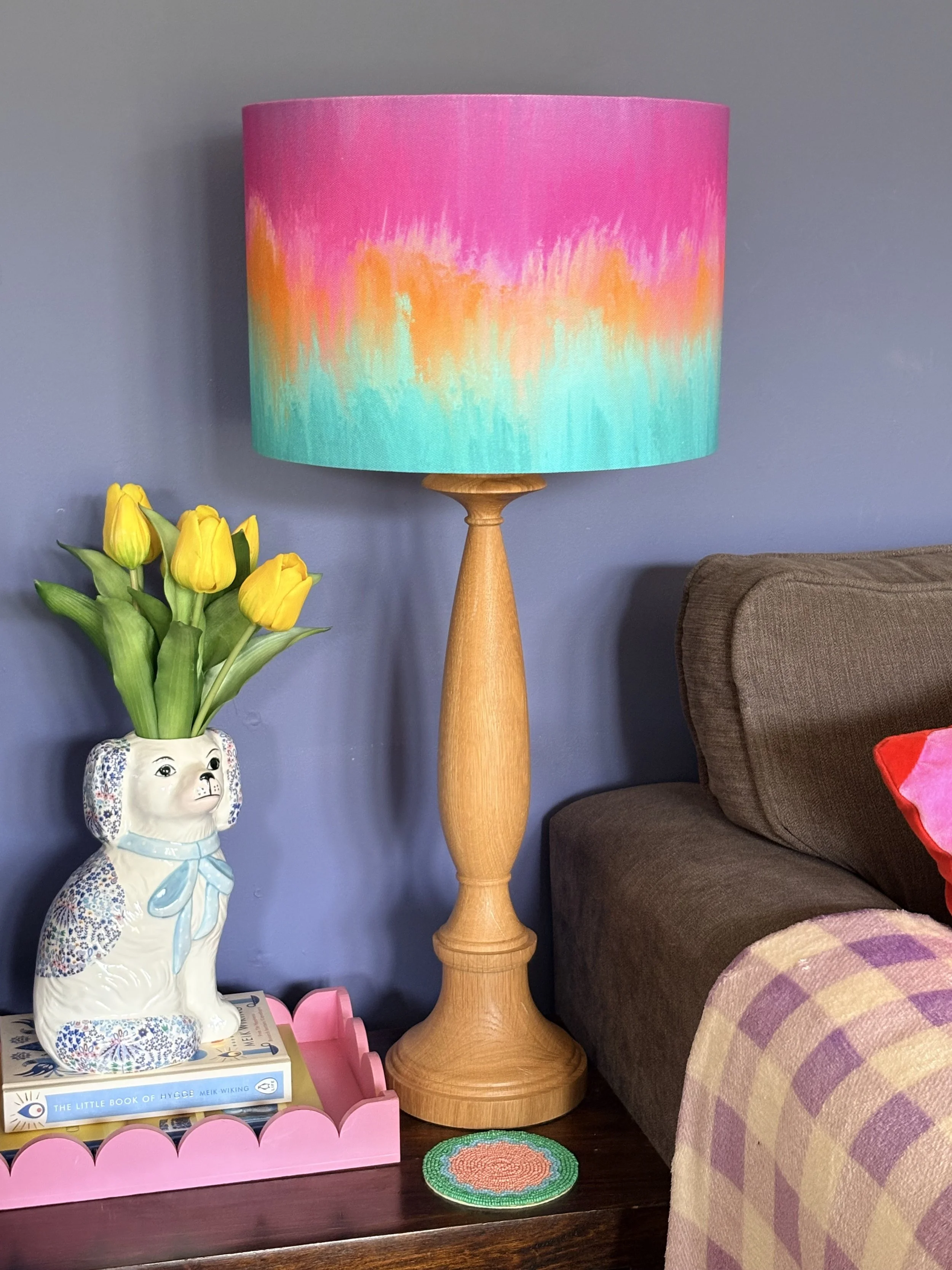 Shop the Painted Skies Collection of handmade lampshades from Duck Duck Goose