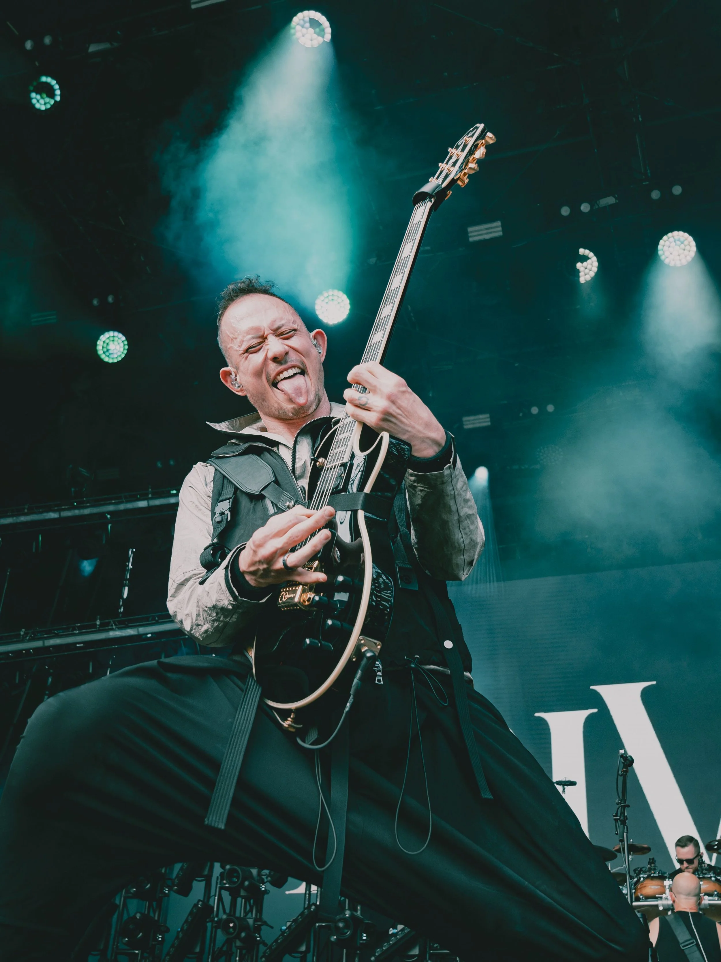 Matt Heafy, Trivium singer and guitarist, Budapest Park, Hungary, live performance, live event photography, concert photography, 