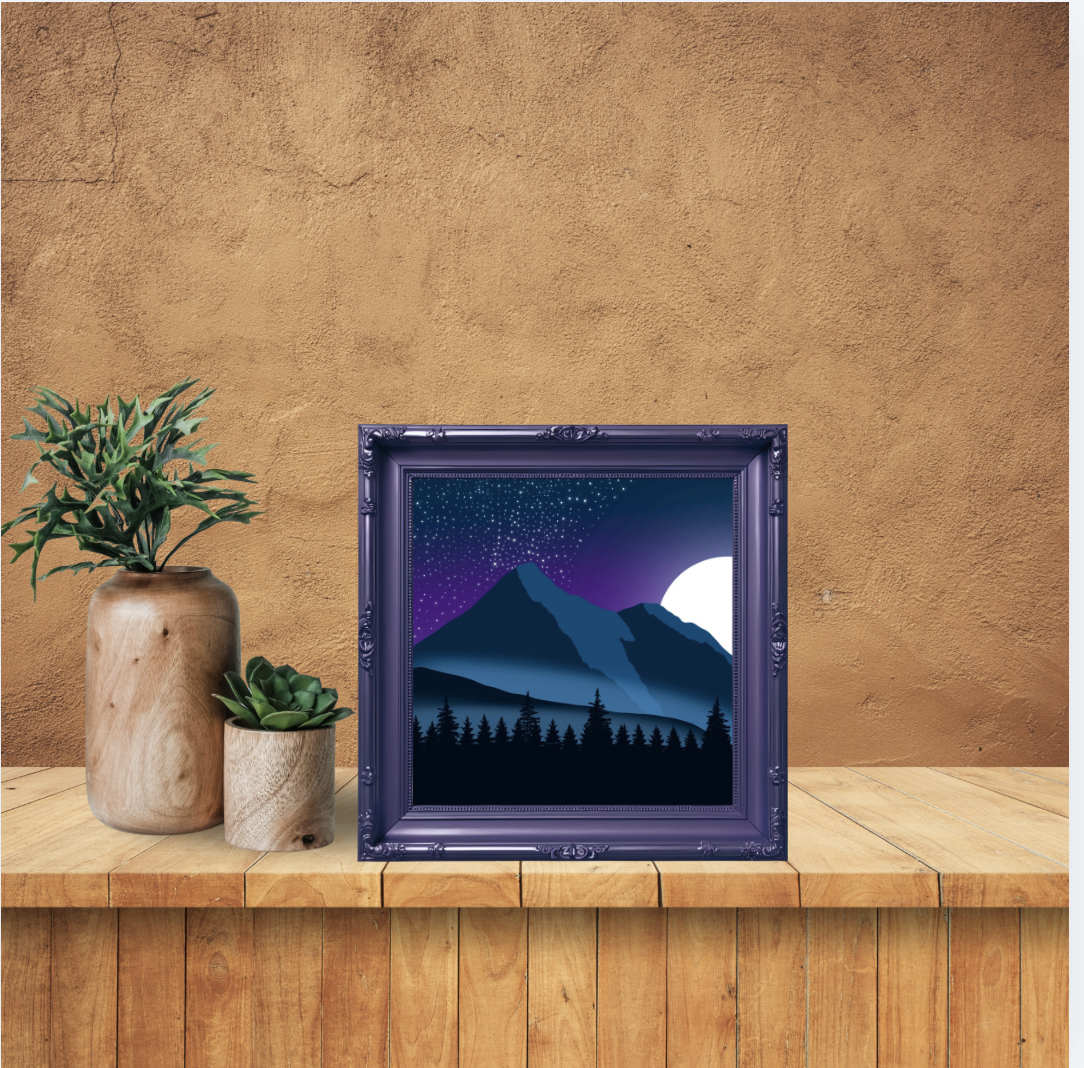 Nightfall mountain