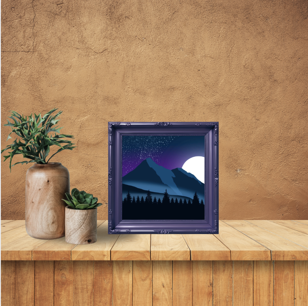 Nightfall mountain