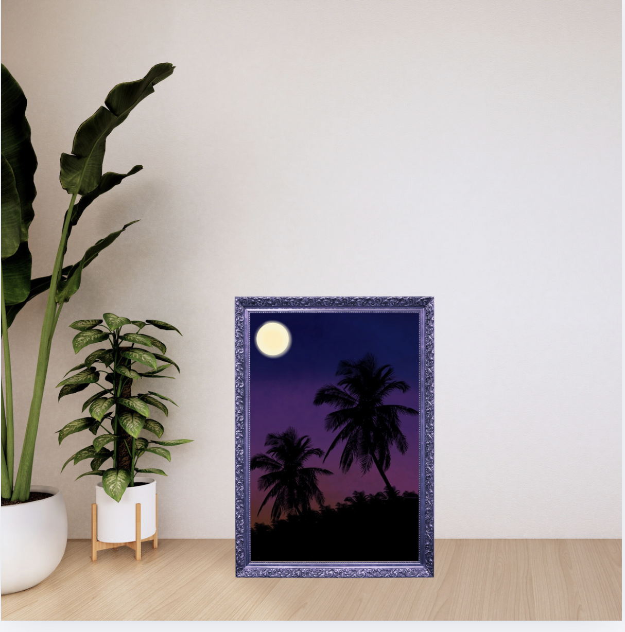 tropical at dusk