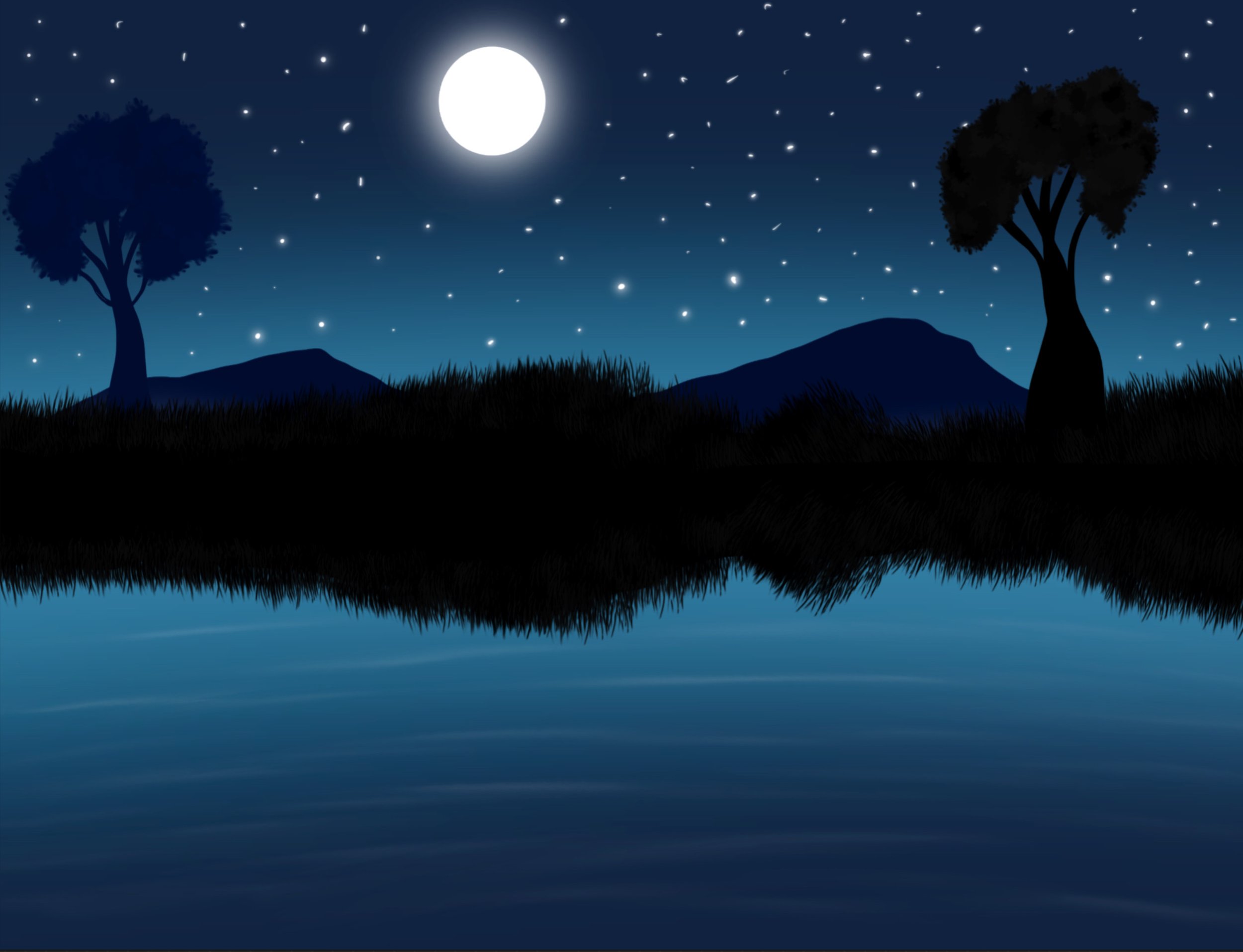 moonlight reflections