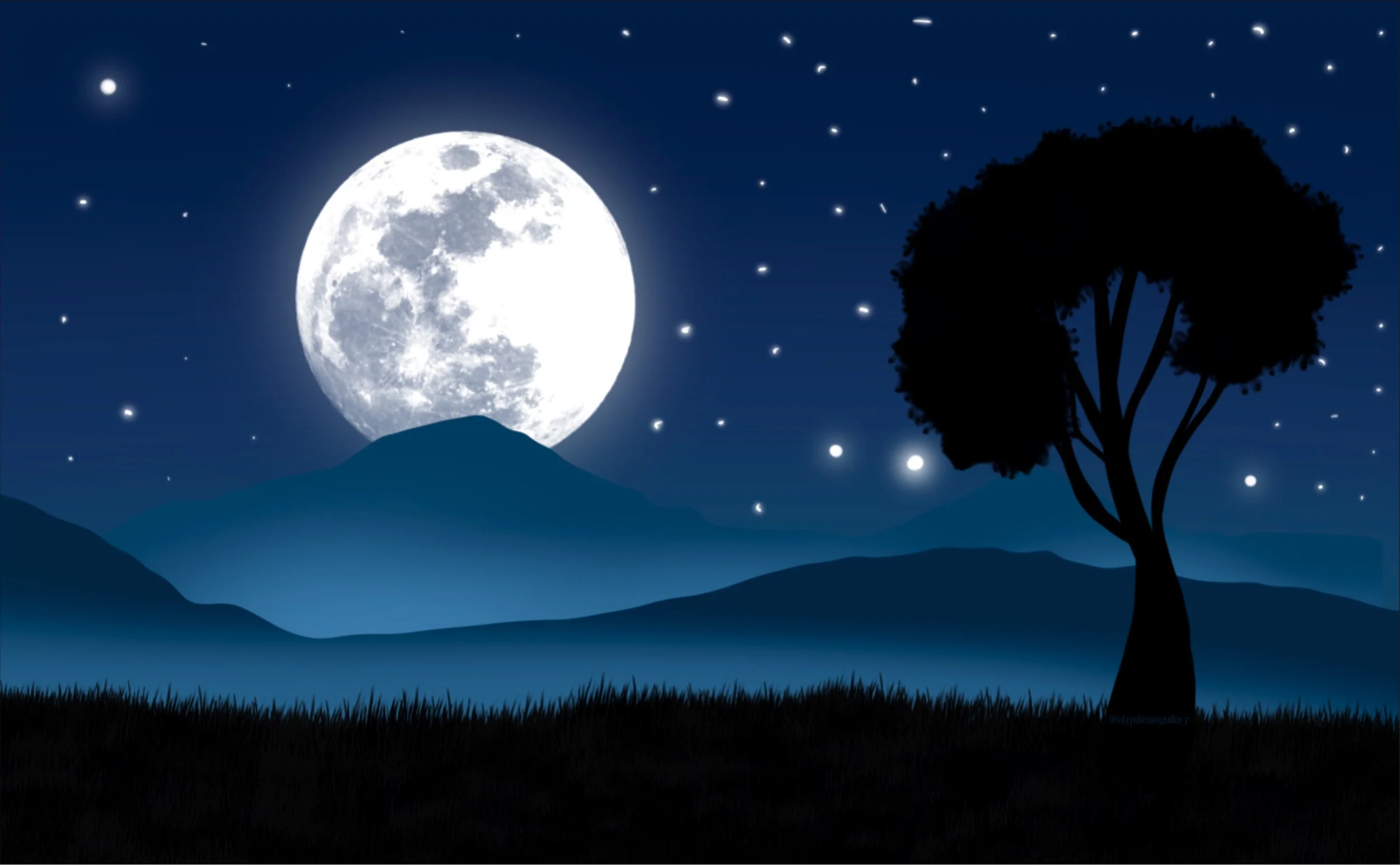 moonlit solitude