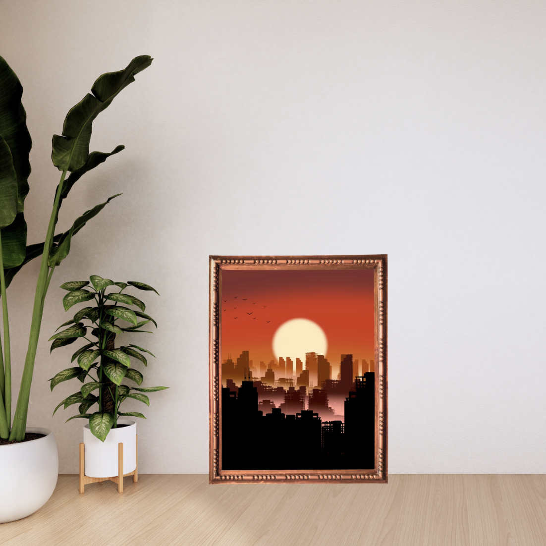 city afterglow