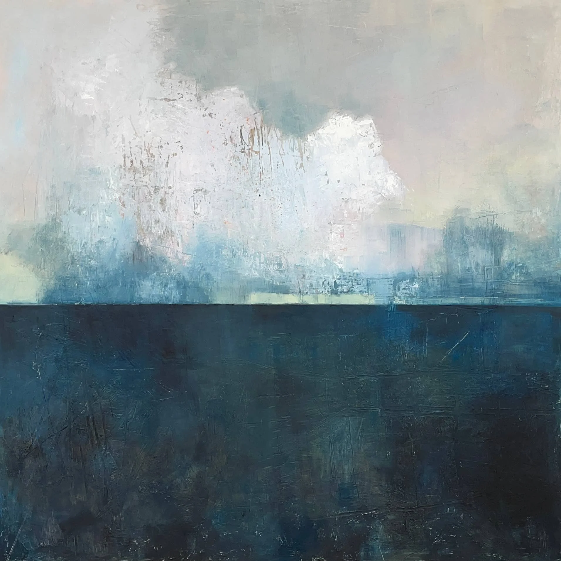 'Untitled' (2023), oil on board, 24 x 24" - SOLD