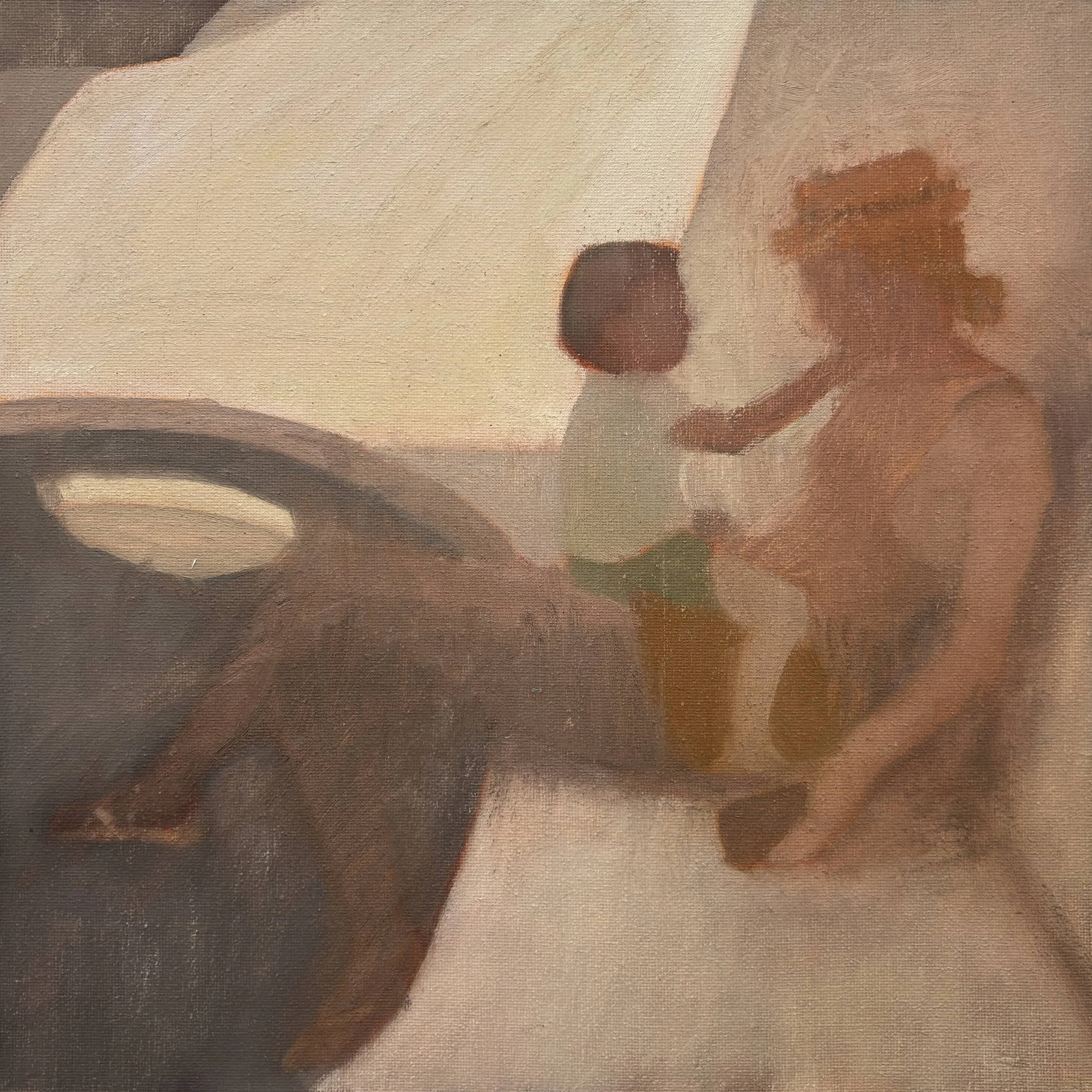'Untitled' (2022), oil on panel, 30 x 30cm