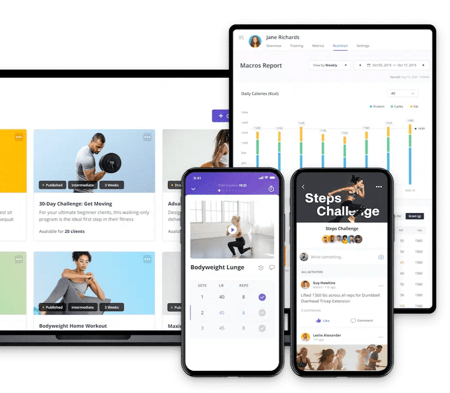 Workout plans, macro guidance, and habit coaching