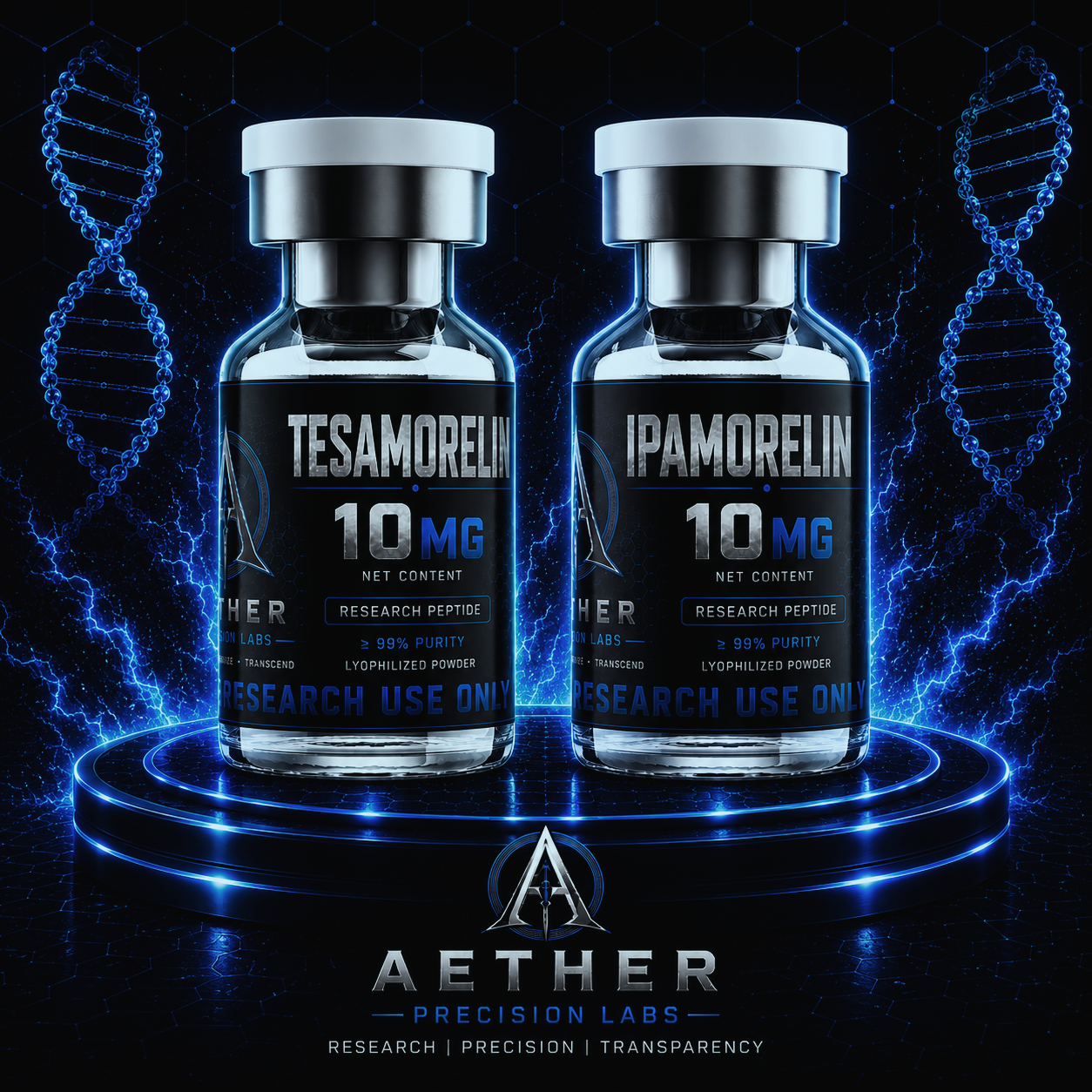 Tesamorelin 10 mg & Ipamorelin 10 mg