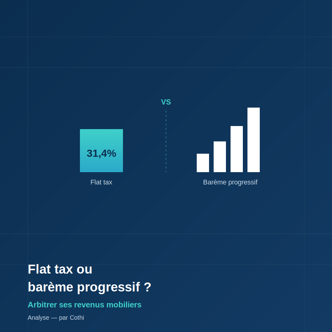Flat tax ou barème progressif : comment choisir pour vos revenus mobiliers ?