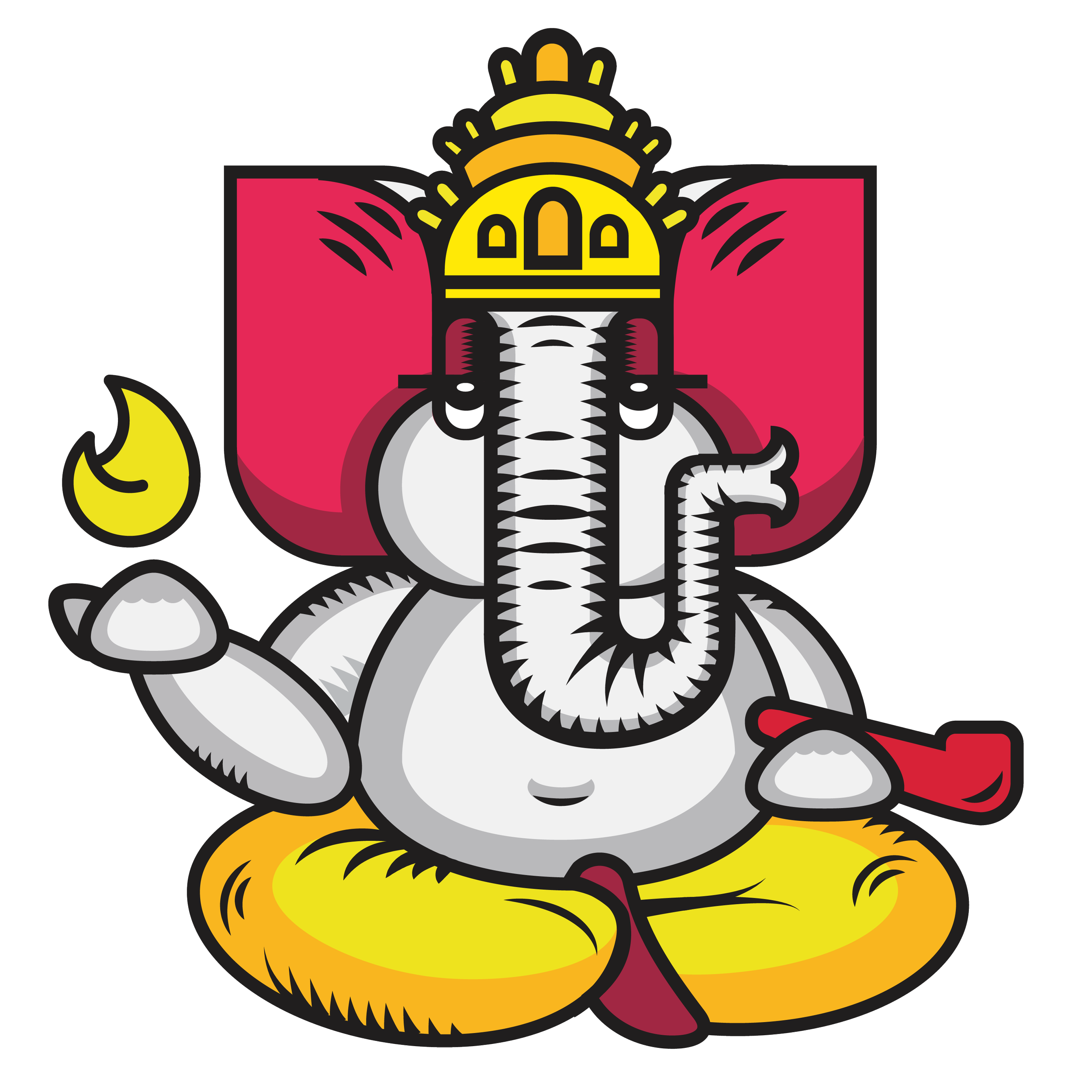 Fatty's Smoke Shop Logo with Elephant