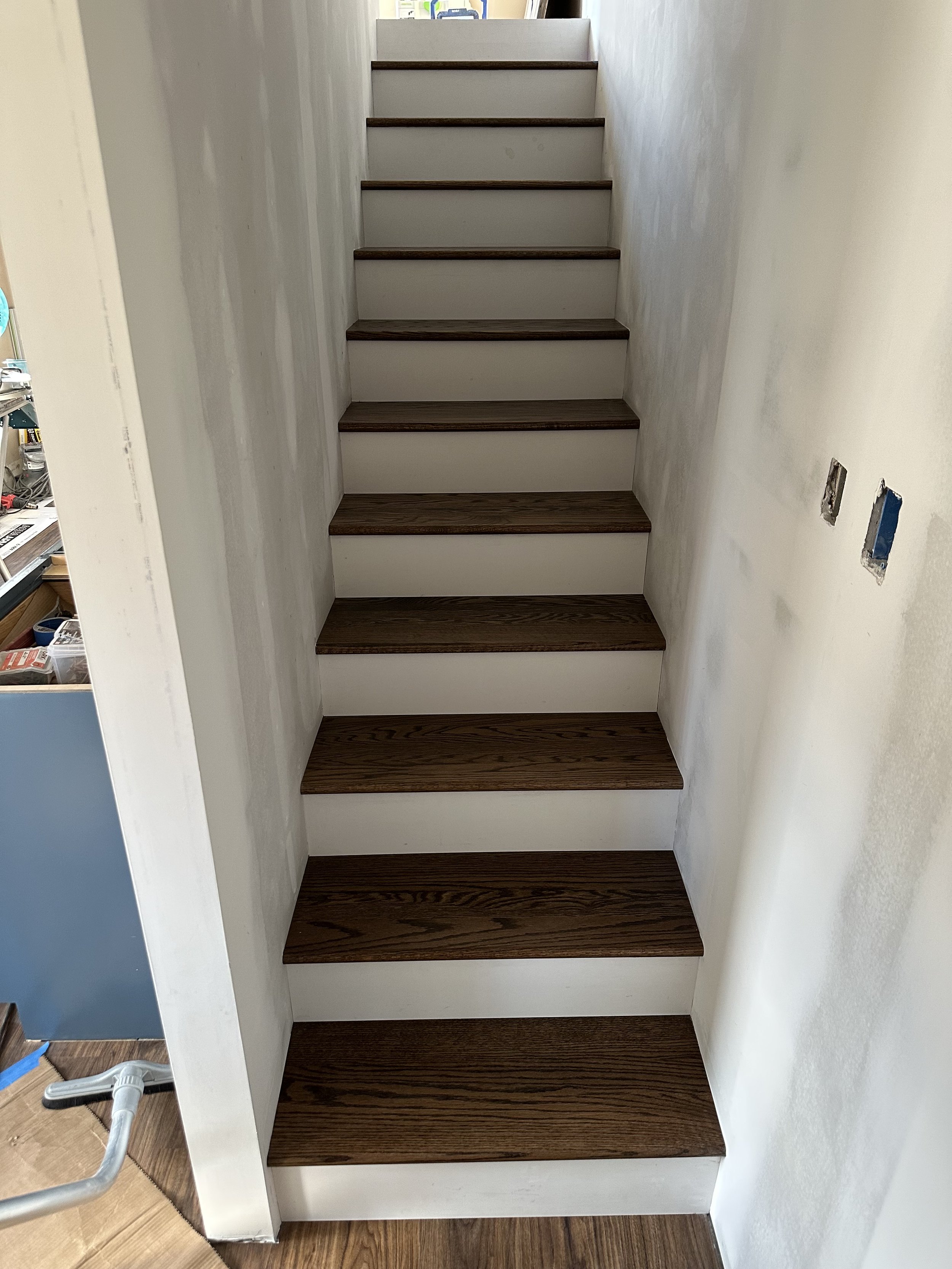 Custom Hardwood staircase in Philadelphia area by European Custom Hardwood