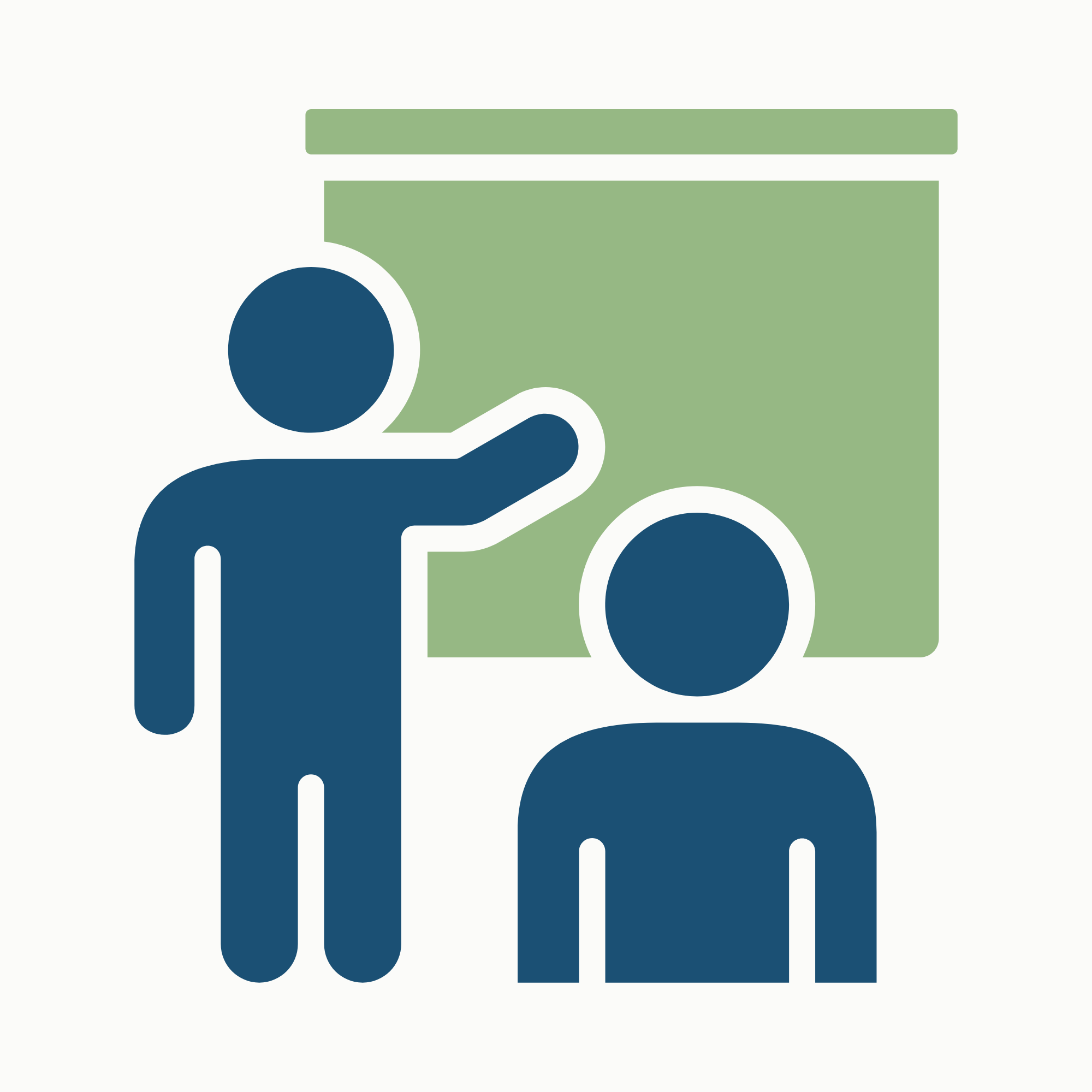 Adult learning trainer teaching learners in a classroom setting.