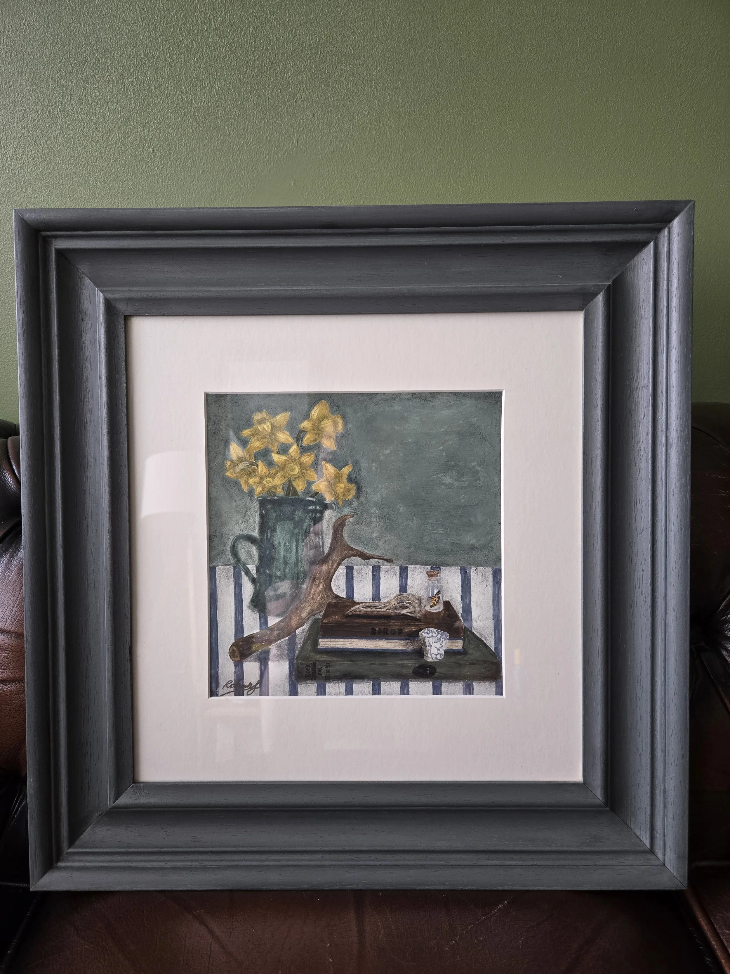 Natur Marw - Gouache on gesso board (framed), 2026