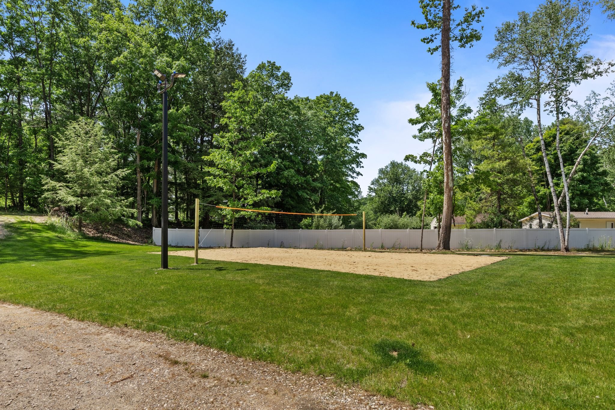 Rally the crew and enjoy a game on the full-size volleyball court. 