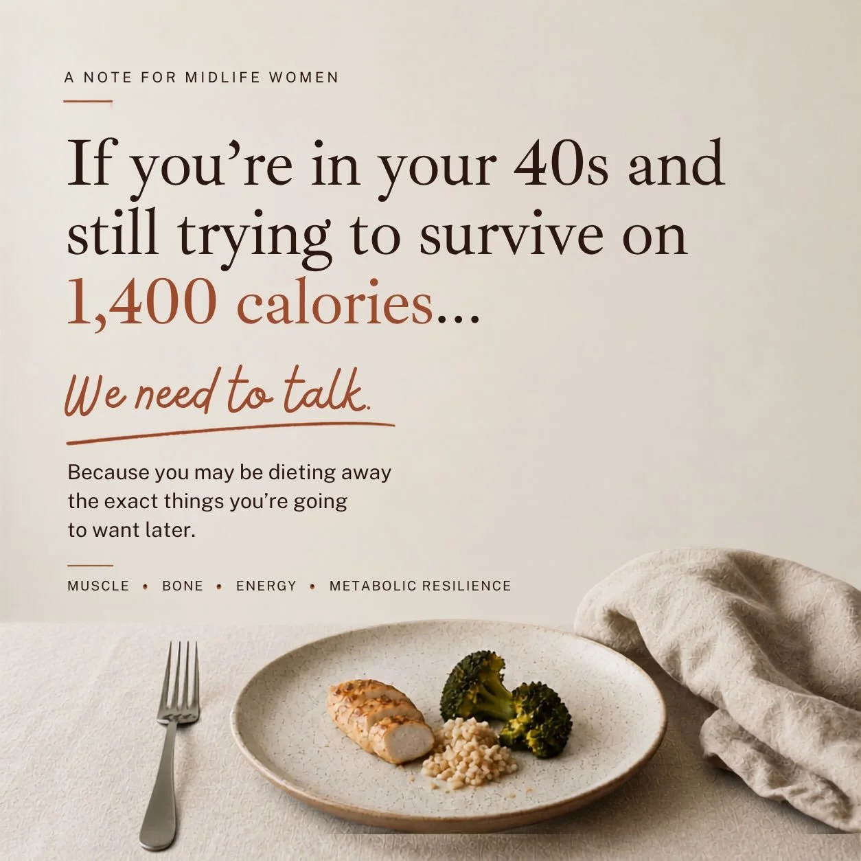 I fear the Pilates girlies may come for me. 😂

And listen&mdash;I love Pilates. I&rsquo;ve taught it. I do it. I think it&rsquo;s fantastic.

But if we&rsquo;re talking about protecting muscle, bone and metabolic health as we move through our 40s an