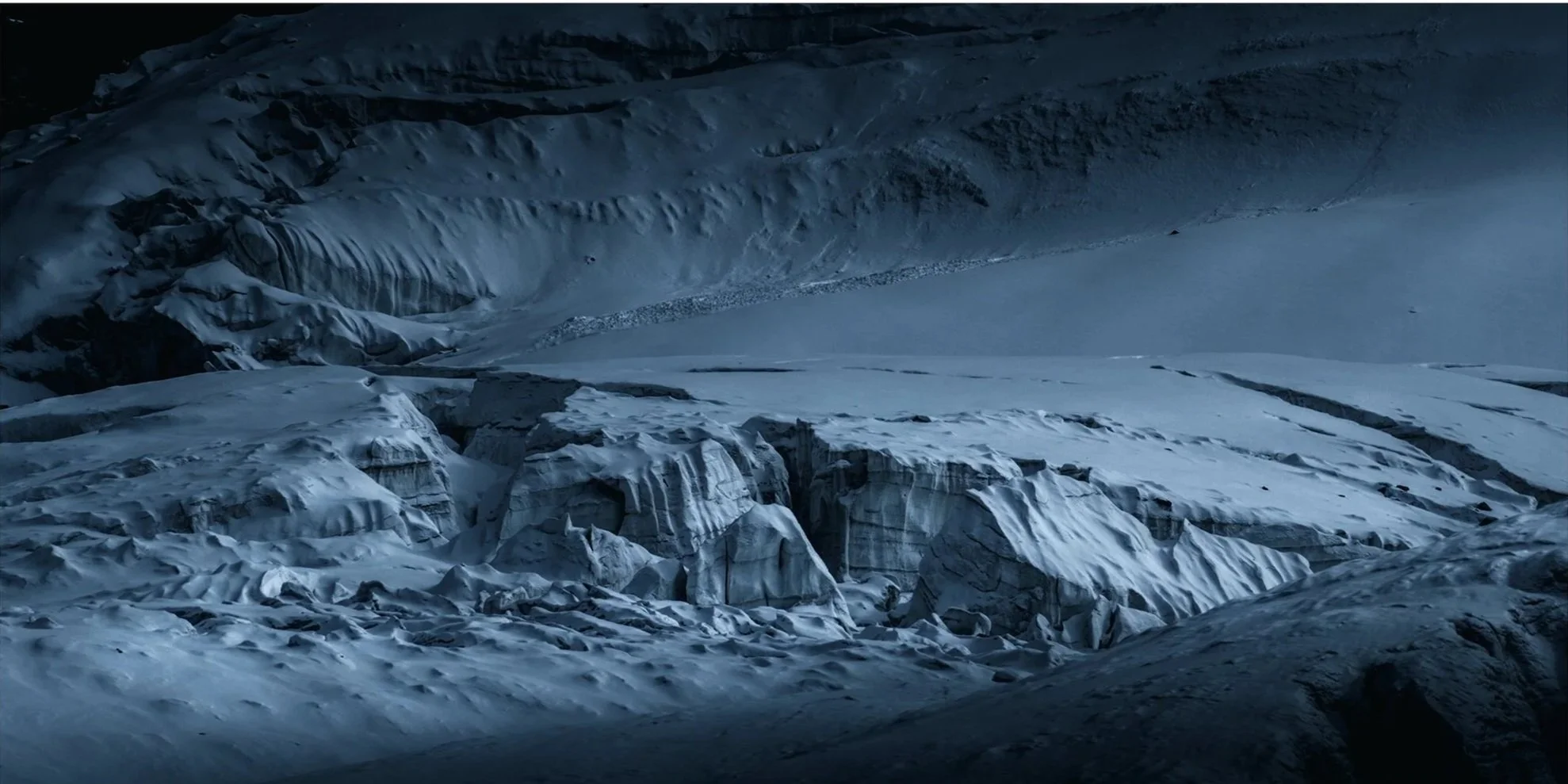 An icy landscape from the Gran Paradiso glacier