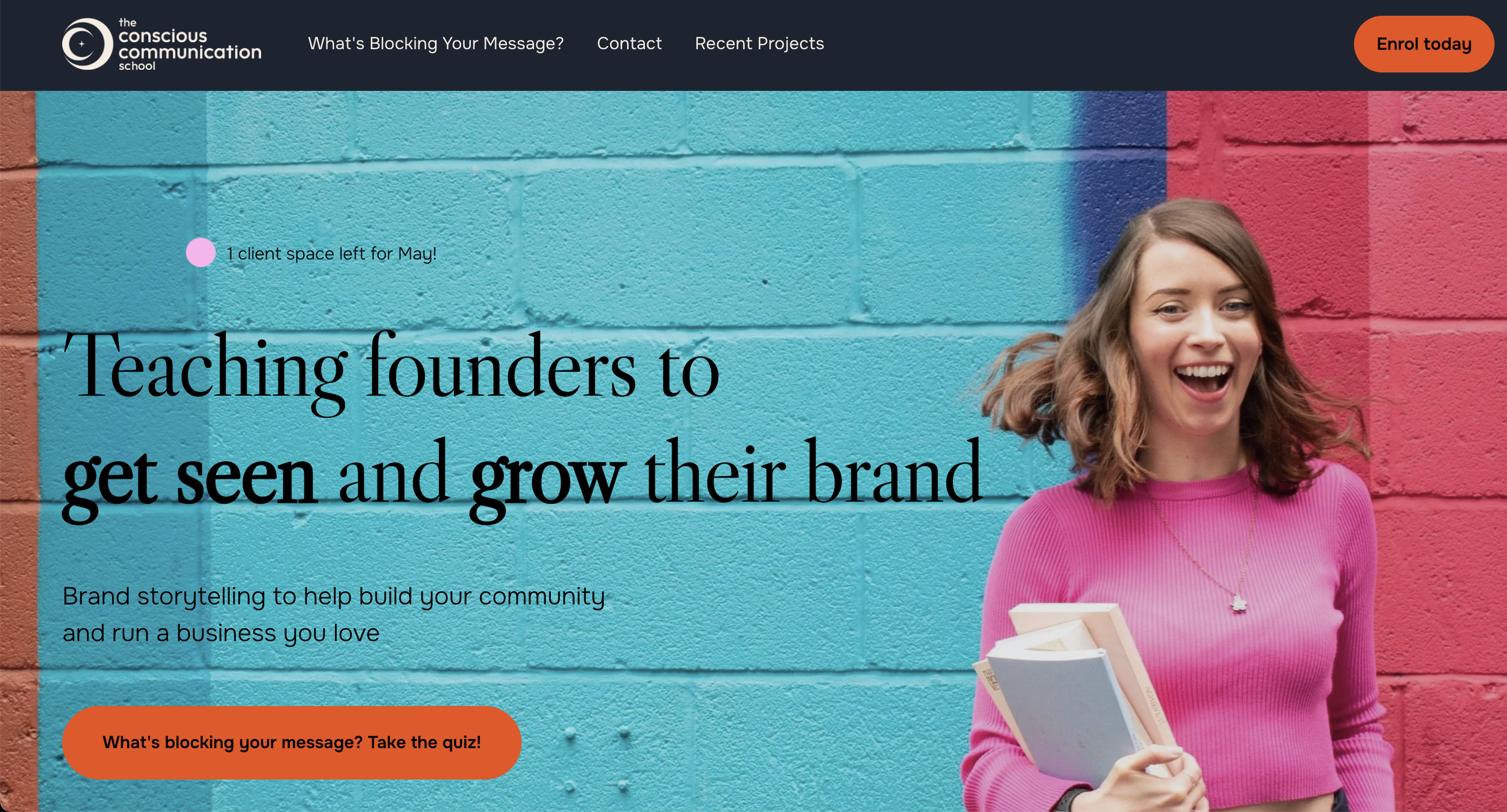 Home page for the Conscious Communication School (2024-2026)