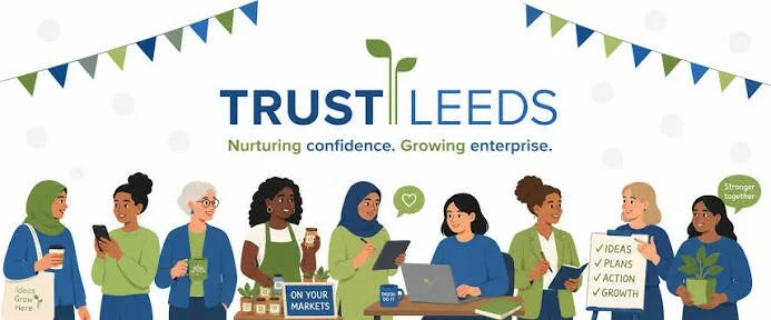 Facilitator, business coach, and workshop host with enterprise and wealth & wellbeing charity, Trust Leeds