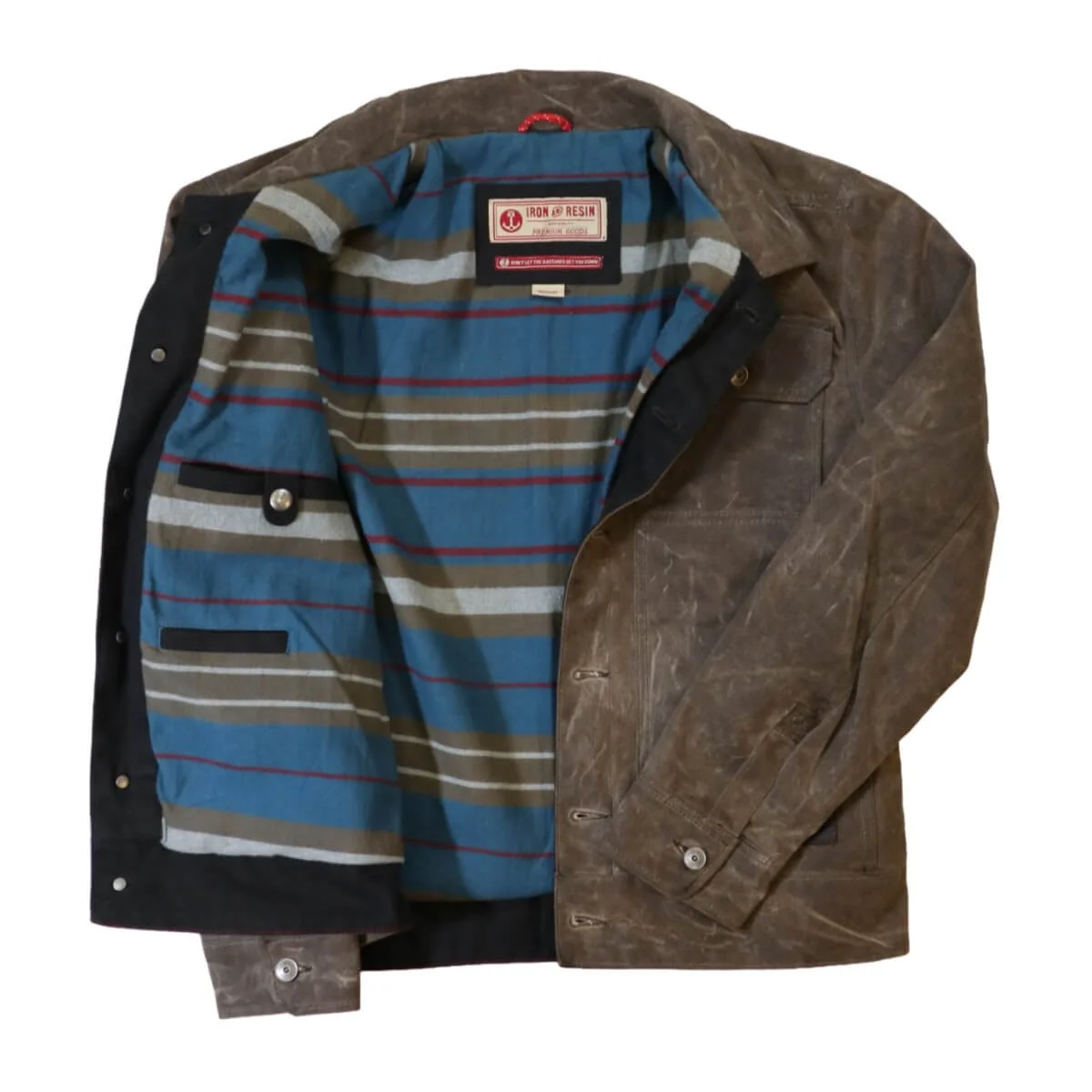 Iron and Resin Waxed Canvas Mechanic Jacket